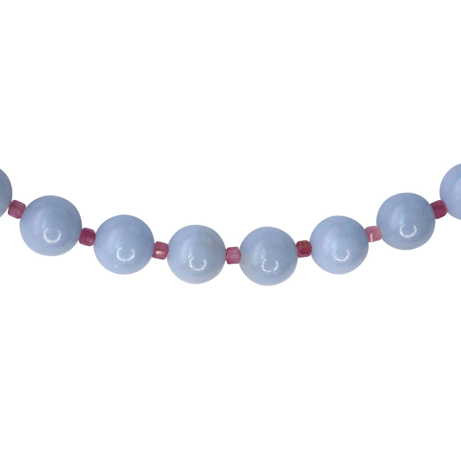 Angelite Tourmaline Necklace - 5