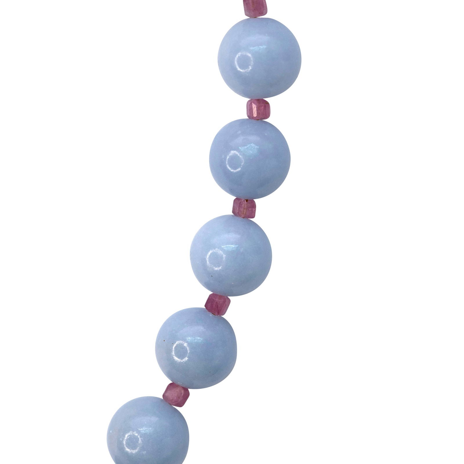 Angelite Tourmaline Necklace - 7