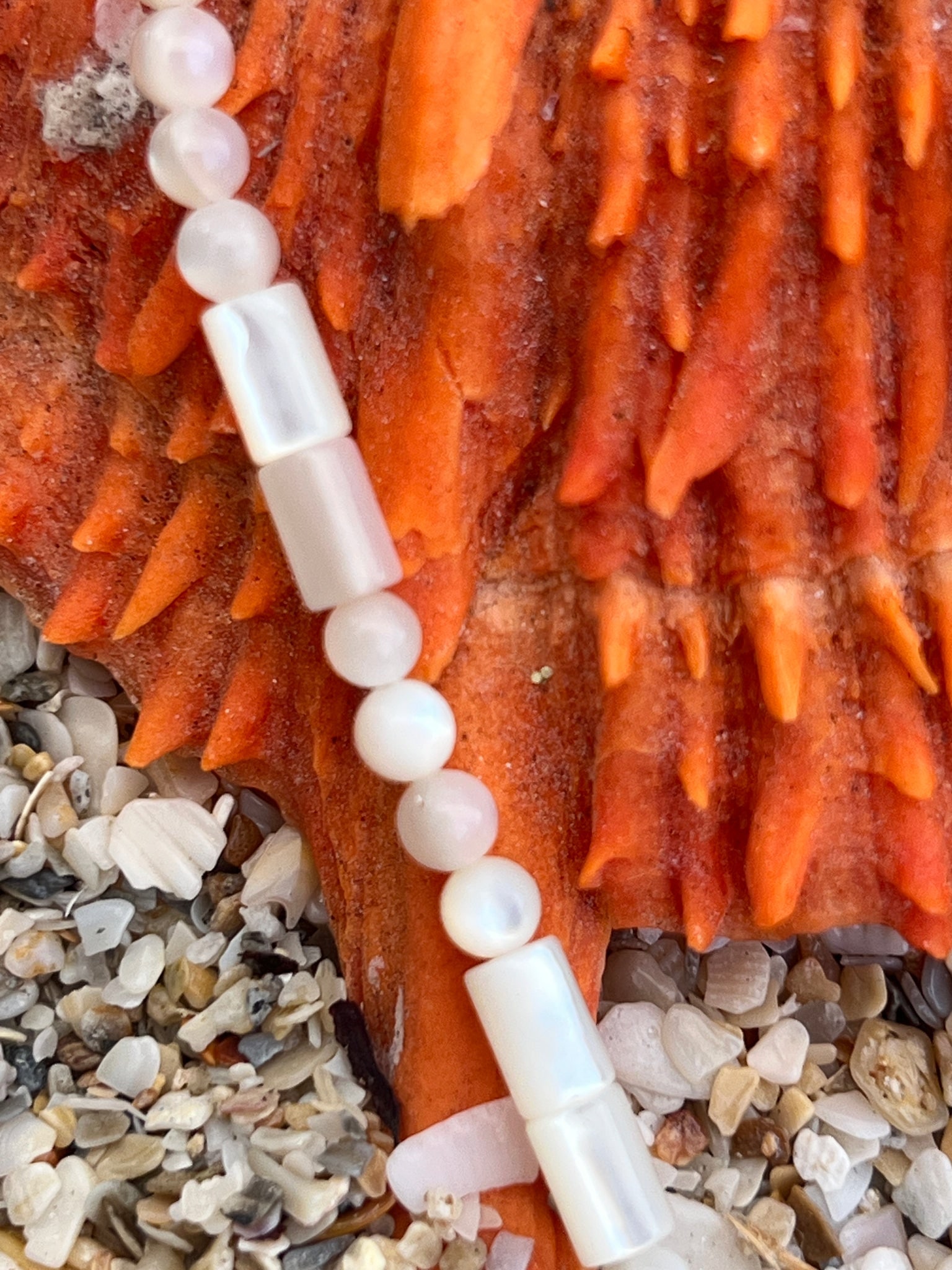 16" Abalone Bead Necklace - 2