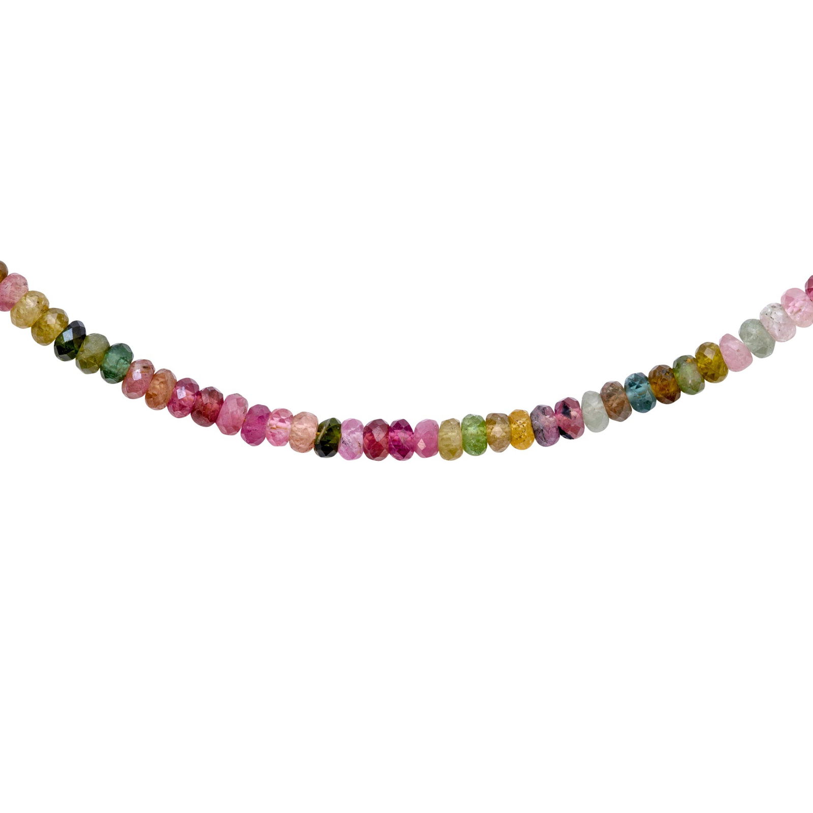 Birthstone October Watermelon Tourmaline Necklace 14K Gold - 5