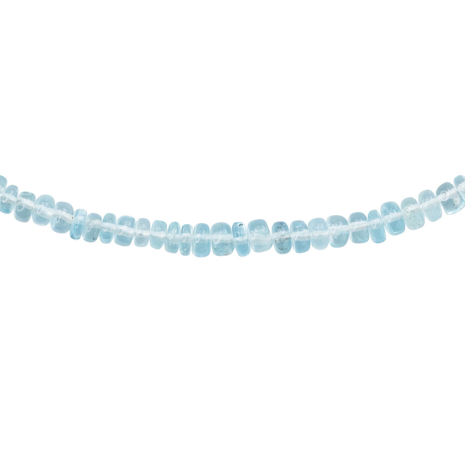 Birthstone March Aquamarine Necklace 18K Gold - 4