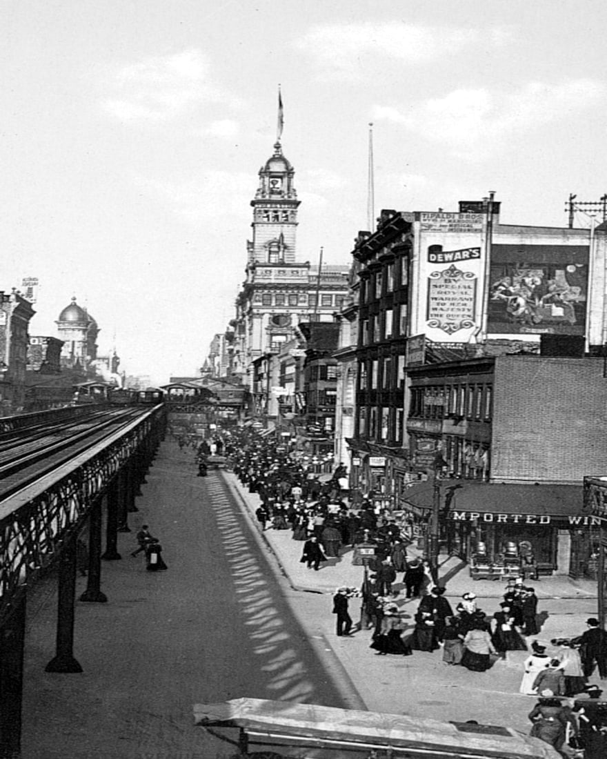 1901, SIXTH AVE, NEW YORK CITY: Title: 1901, SIXTH AVE, NEW YORK CITY Artist/Source: DETROIT PUBLISHING CO. Original Date: SEE TITLE Dimensions: 10X8 Description: || UNITED STATES SHIPPING ONLY! || This lot is a Dye Based Photolitho