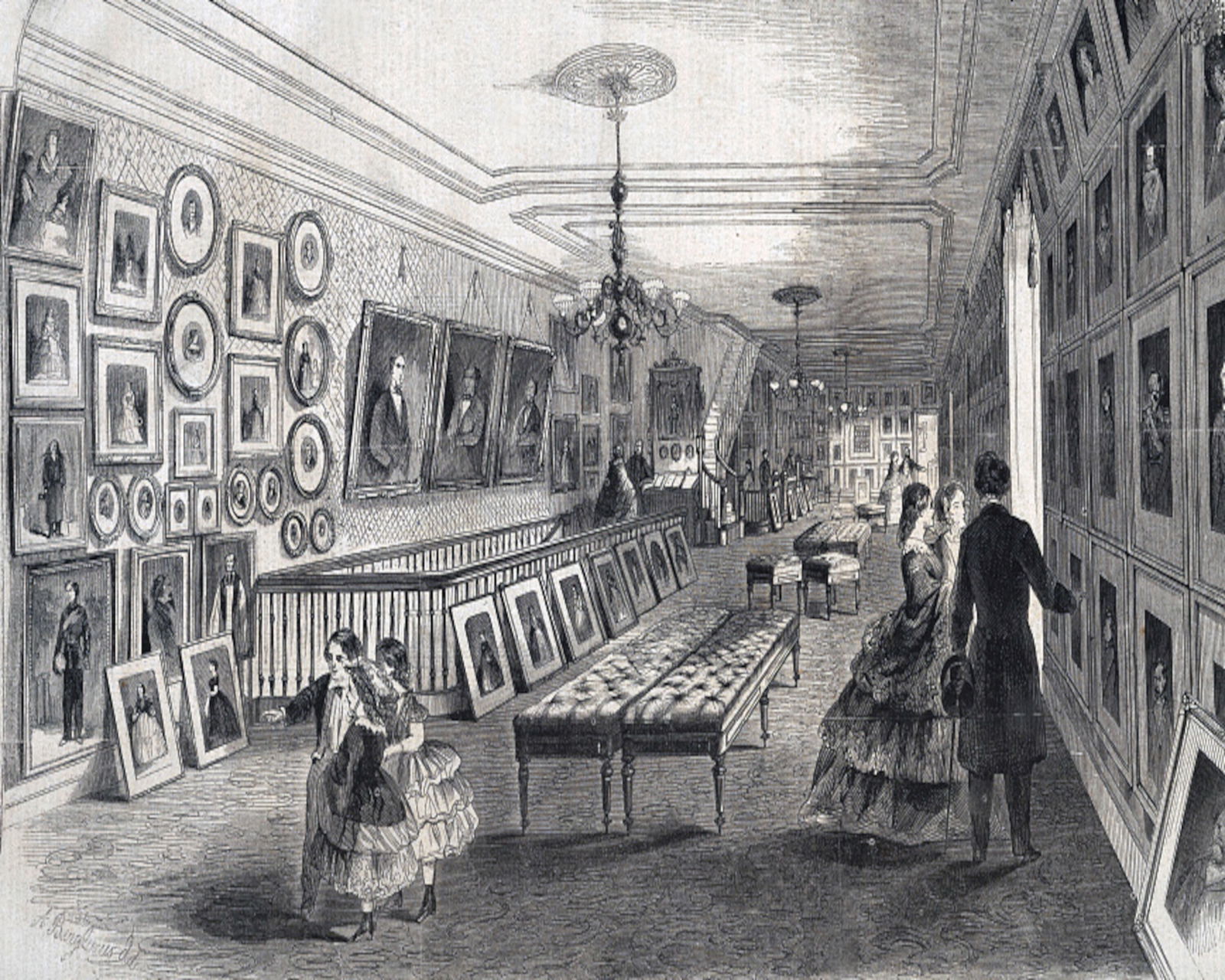 1861, MATTHEW BRADY Photographic Gallery, (Broadway and Tenth Street, New York), (AFTER Wood: Title: 1861, MATTHEW BRADY Photographic Gallery, (Broadway and Tenth Street, New York), (AFTER Wood Engraving by A. Berghaus) Artist/Source: A. Berghaus Original Date: UNKNOWN Dimensions: 8X10 Descrip