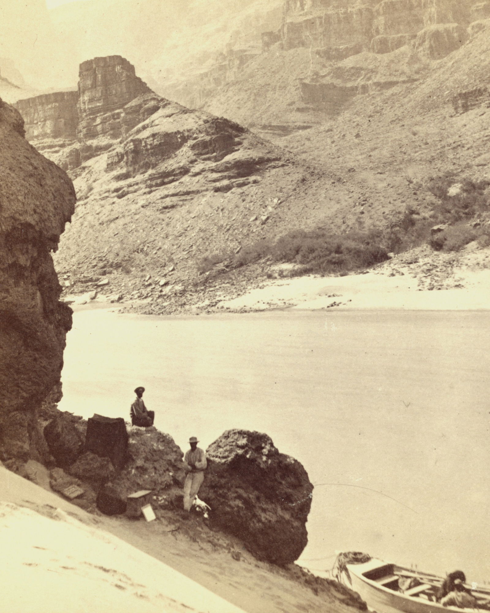 View Across Grand Canyon, TIM O'SULLIVAN: Title: View Across Grand Canyon, TIM O'SULLIVAN Artist/Source: Timothy H. O'Sullivan Original Date: C. 1860'S Dimensions: 10X8 Description: || UNITED STATES SHIPPING ONLY! || This lot is a Dye Based P