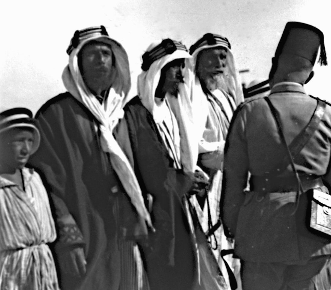 1930, Bedouin Sheiks Of The Desert: Title: 1930, Bedouin Sheiks Of The Desert Artist/Source: MATSON PHOTO SERVICE Original Date: 1930 Dimensions: 8X10 Description: || UNITED STATES SHIPPING ONLY! || This lot is a Dye Based Photolithogra