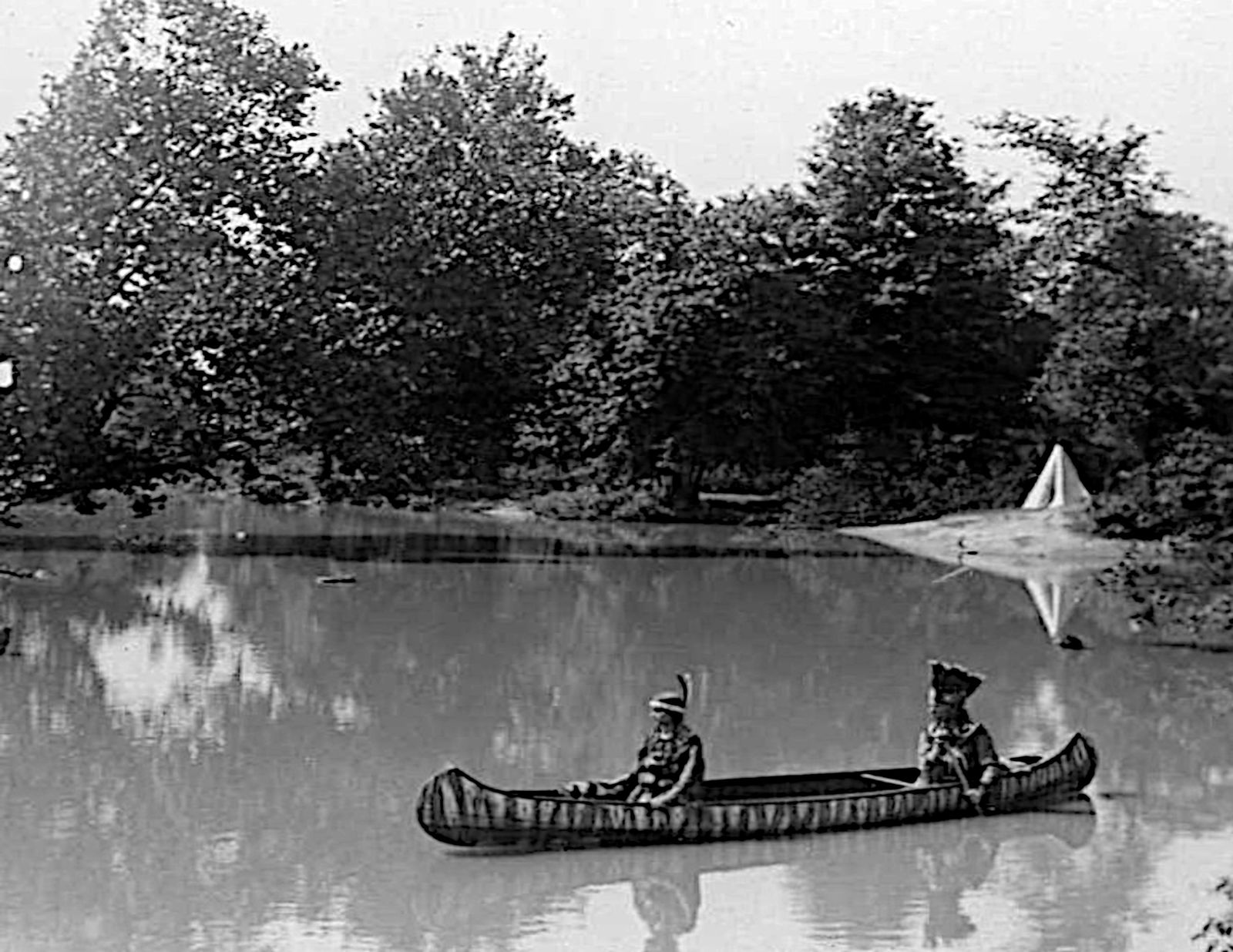 DEPARTING FROM WIGWAM WITH LAUGHING WATER: Title: DEPARTING FROM WIGWAM WITH LAUGHING WATER Artist/Source: KEYSTONE VIEW CO. Original Date: EXACT YEAR UNKNOWN Dimensions: 8X10 Description: || UNITED STATES SHIPPING ONLY! || This lot is a Dye B