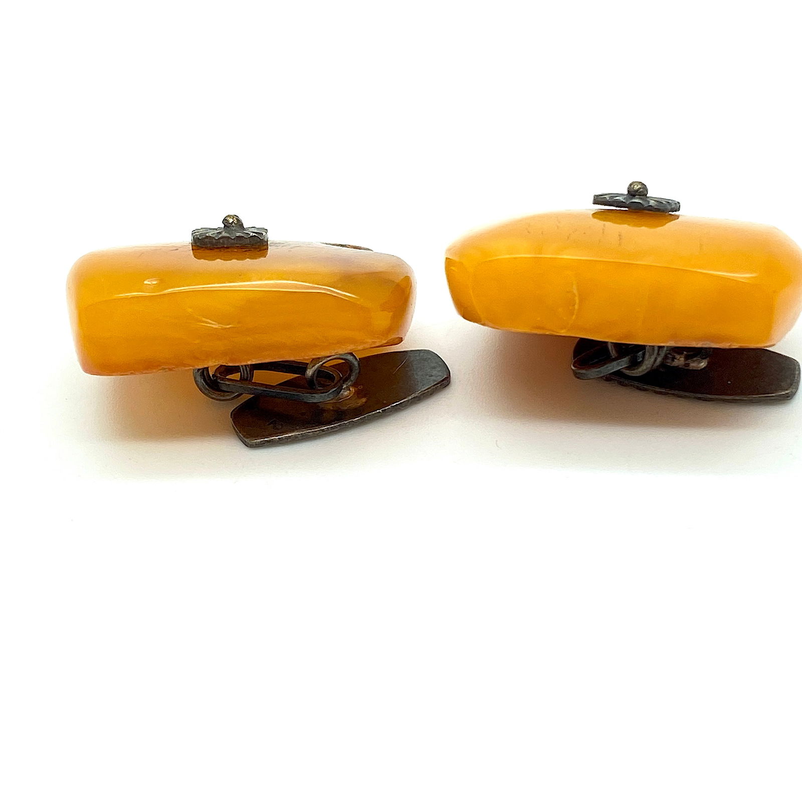 Antique Amber Cufflinks - 4