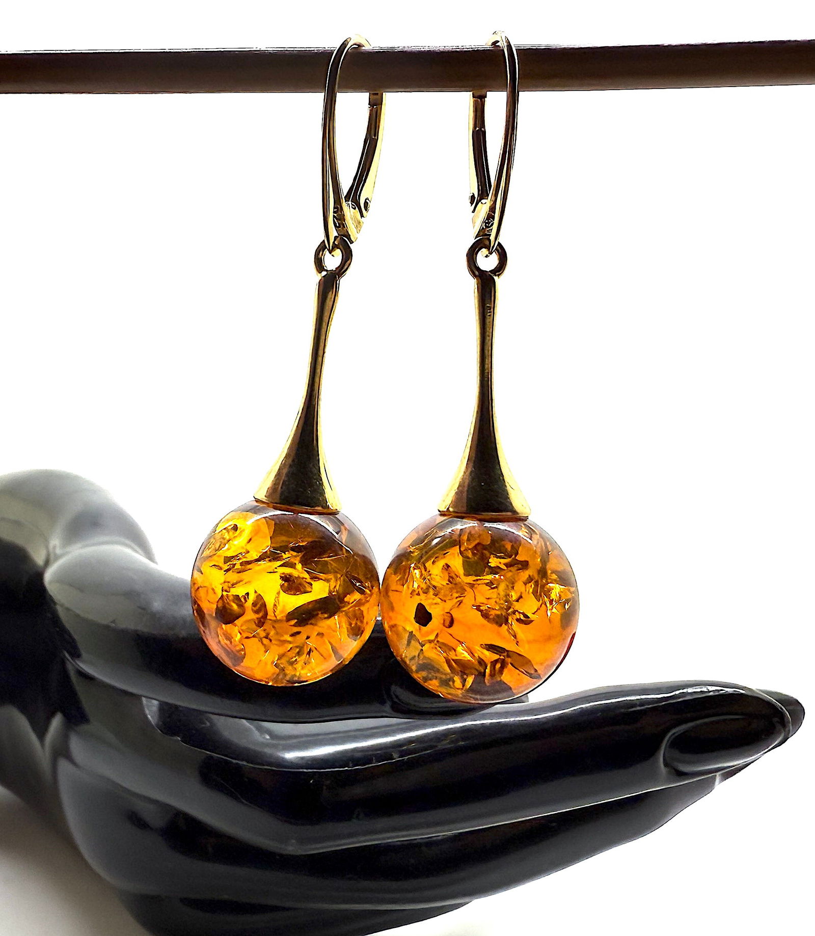 Extraordinary Amber Earrings - 2