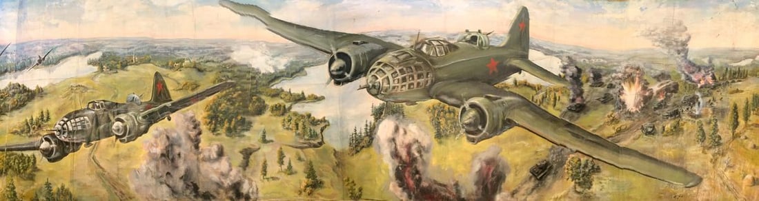 Oil painting Battlefields: Title: Oil painting Battlefields Description: №Verne 284 *** ABOUT THIS PAINTING *** * TITLE: "Battlefields" * ARTISTS: * SIZE: 130x495 cm/'51.18x194.88 inches' * MEDIUM: oil, canvas * HAND PAIN