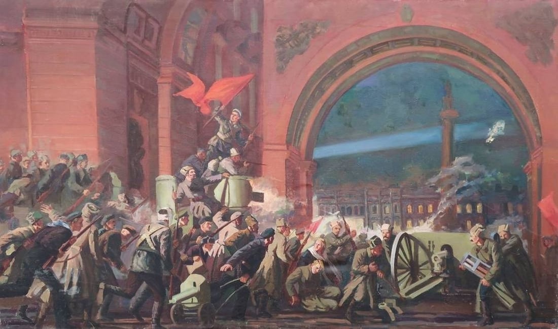 Oil painting Storming Winter: Title: Oil painting Storming Winter Description: №Pol 53 * TITLE: "Storming Winter" * SIZE: 105x180 cm/'41x71 inches' * MEDIUM: oil, canvas * HAND PAINTED: Original painting from our collection