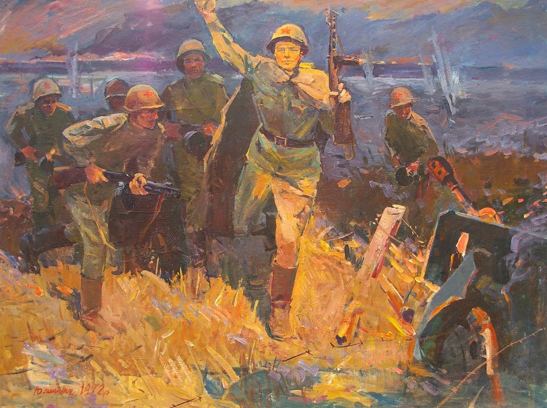 Oil painting The soldiers Unknown author (1 of 7)