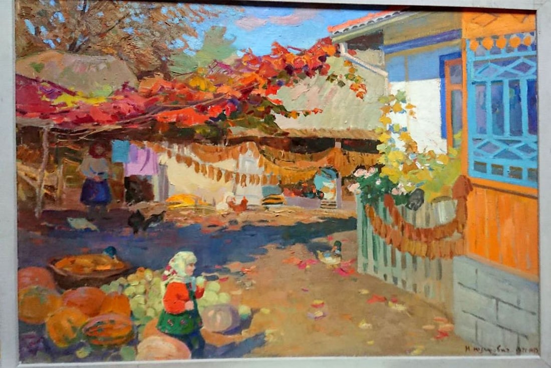 Social realism oil painting Little mistress Yuzefovich Natalia Vladimirovna: Title: Social realism oil painting Little mistress Yuzefovich Natalia Vladimirovna Description: №Polt 19 *** ABOUT THIS PAINTING *** * TITLE: "Little mistress" * ARTISTS: Yuzefovich Natalia Vlad