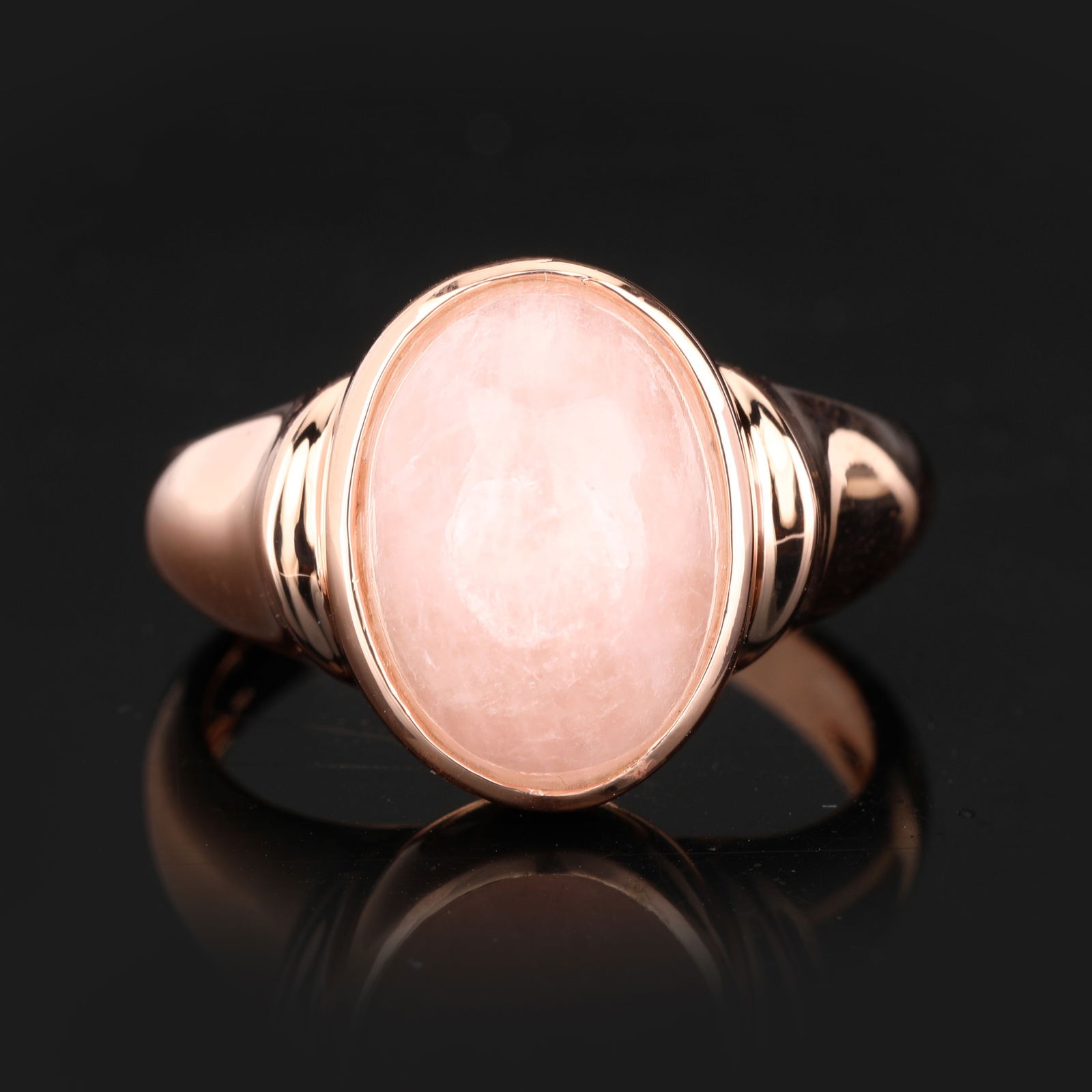 Ring: Morganite CAB Oval 14x10mm - 2