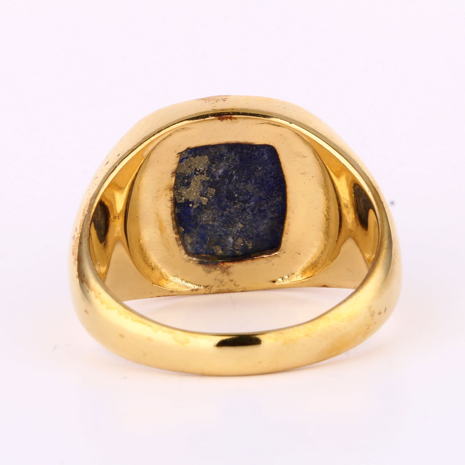 Ring: Lapis CAB Cushion 12x10mm