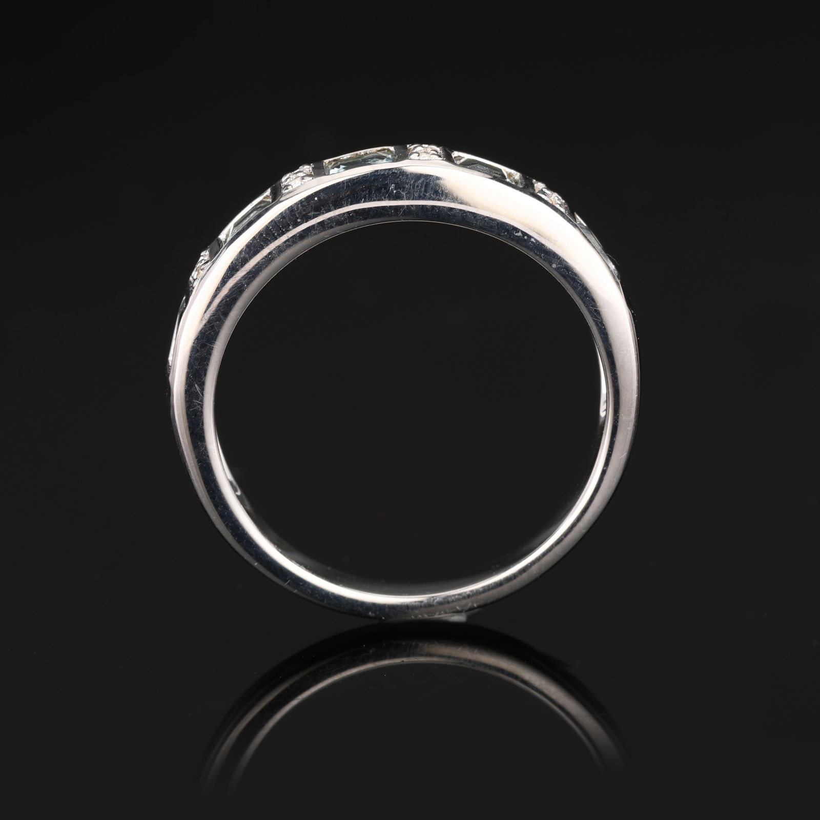 Ring: Aquamarine ( AA ) Square 3.00mm - 5