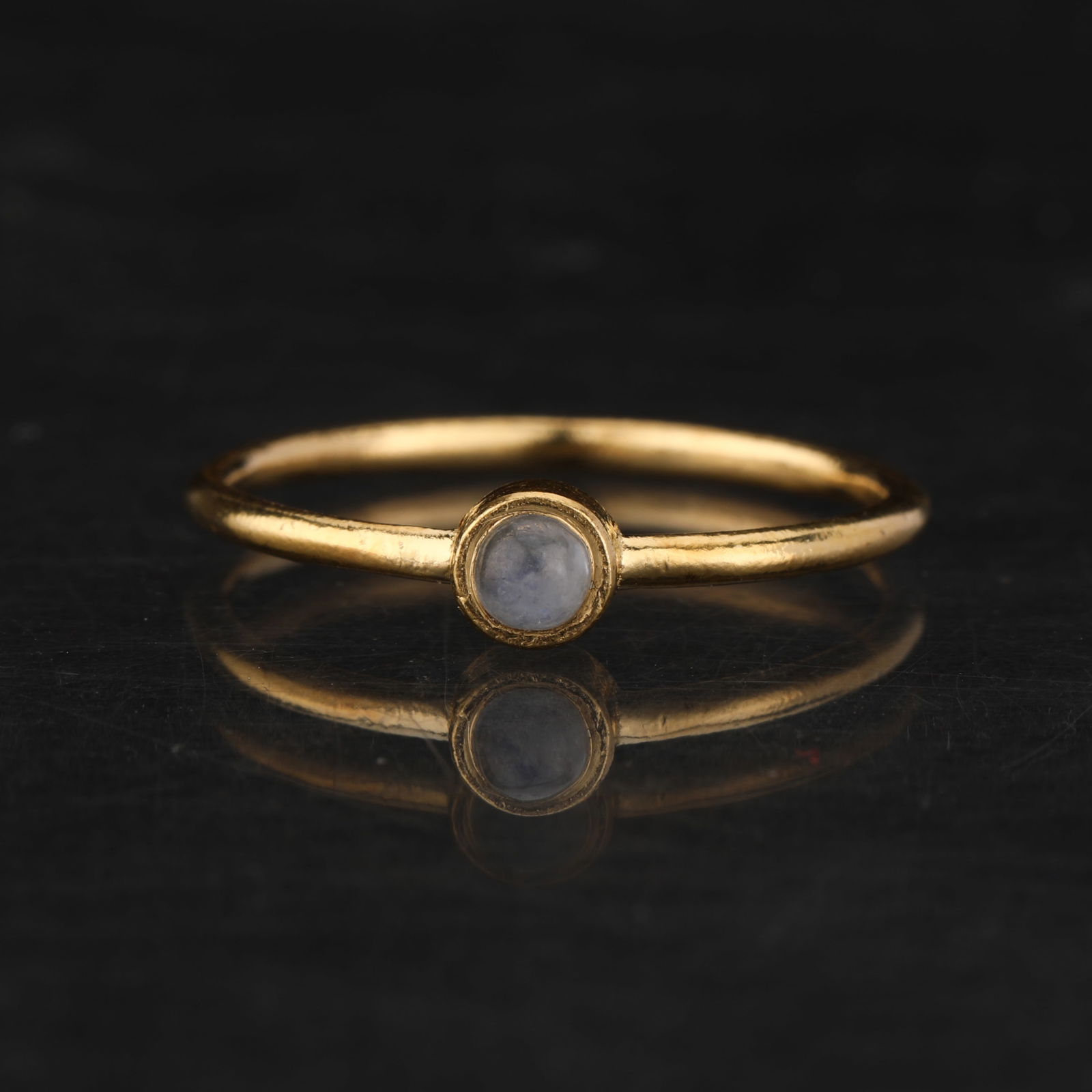 Ring: Labradorite CAB Round 3.00mm - 2