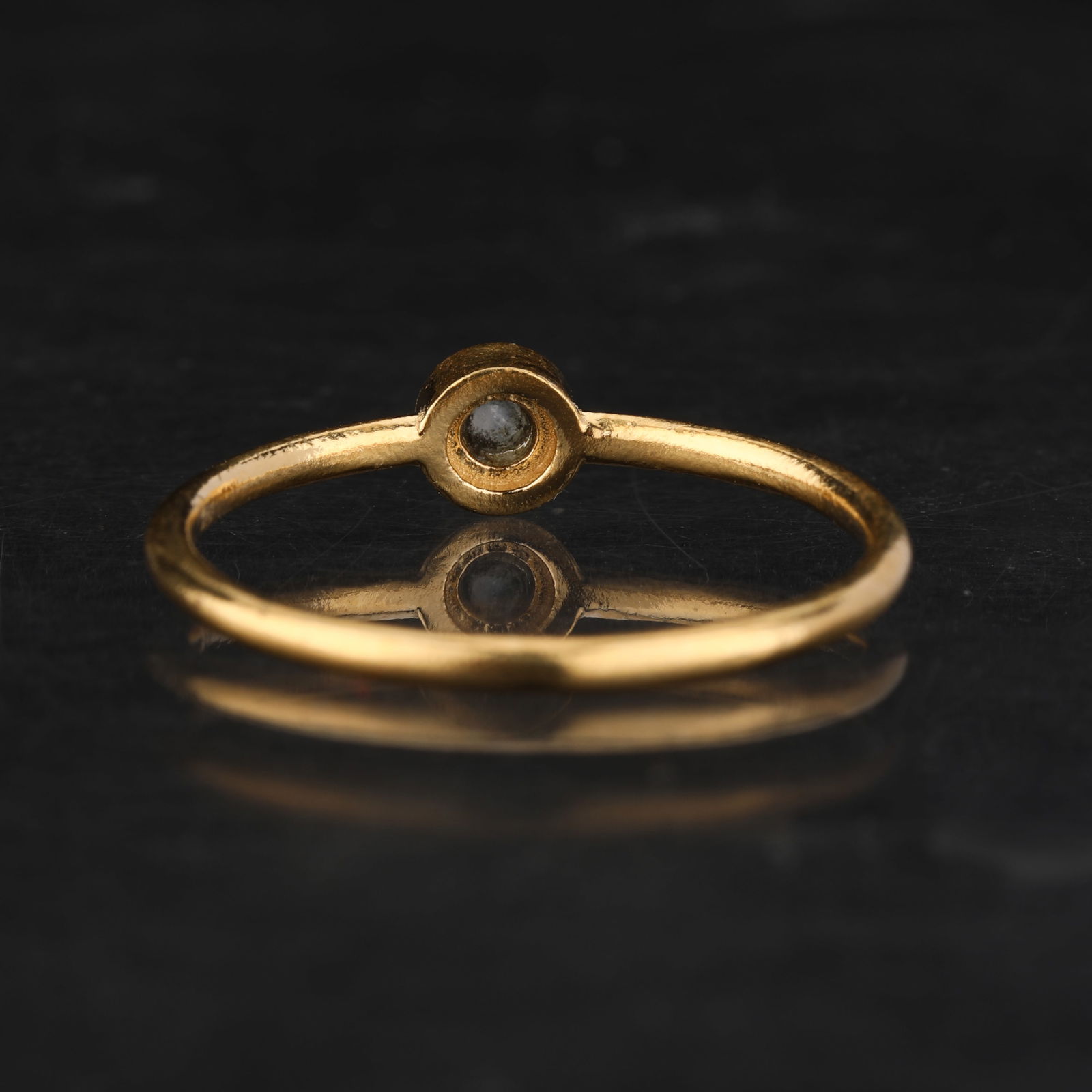 Ring: Labradorite CAB Round 3.00mm - 4