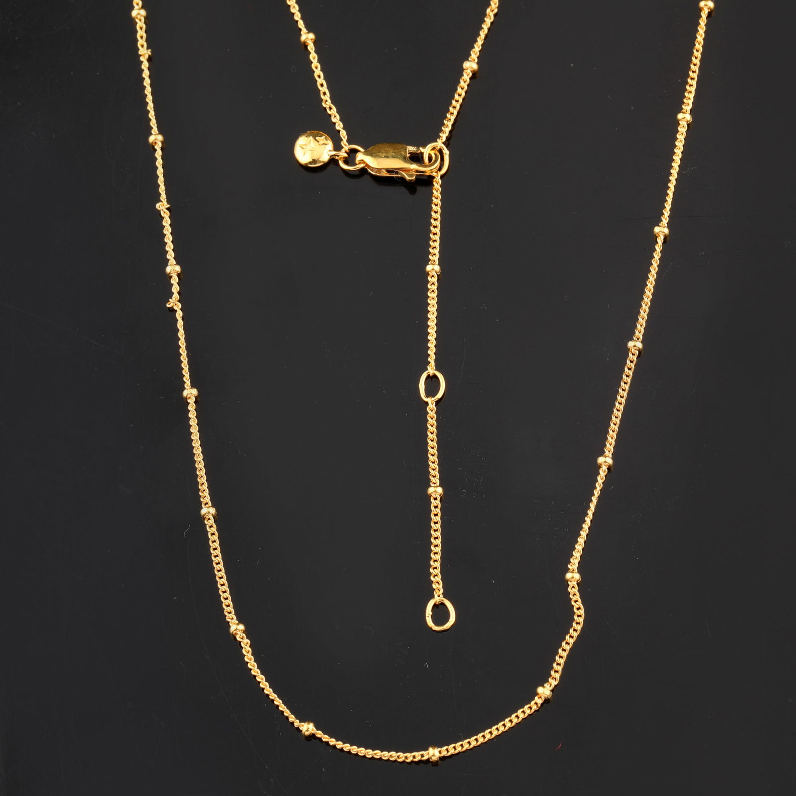 Ring: Karizia chain (GR NOT DC 1+1 035) with boubles Chain with Tag and a triple extention 490mm /