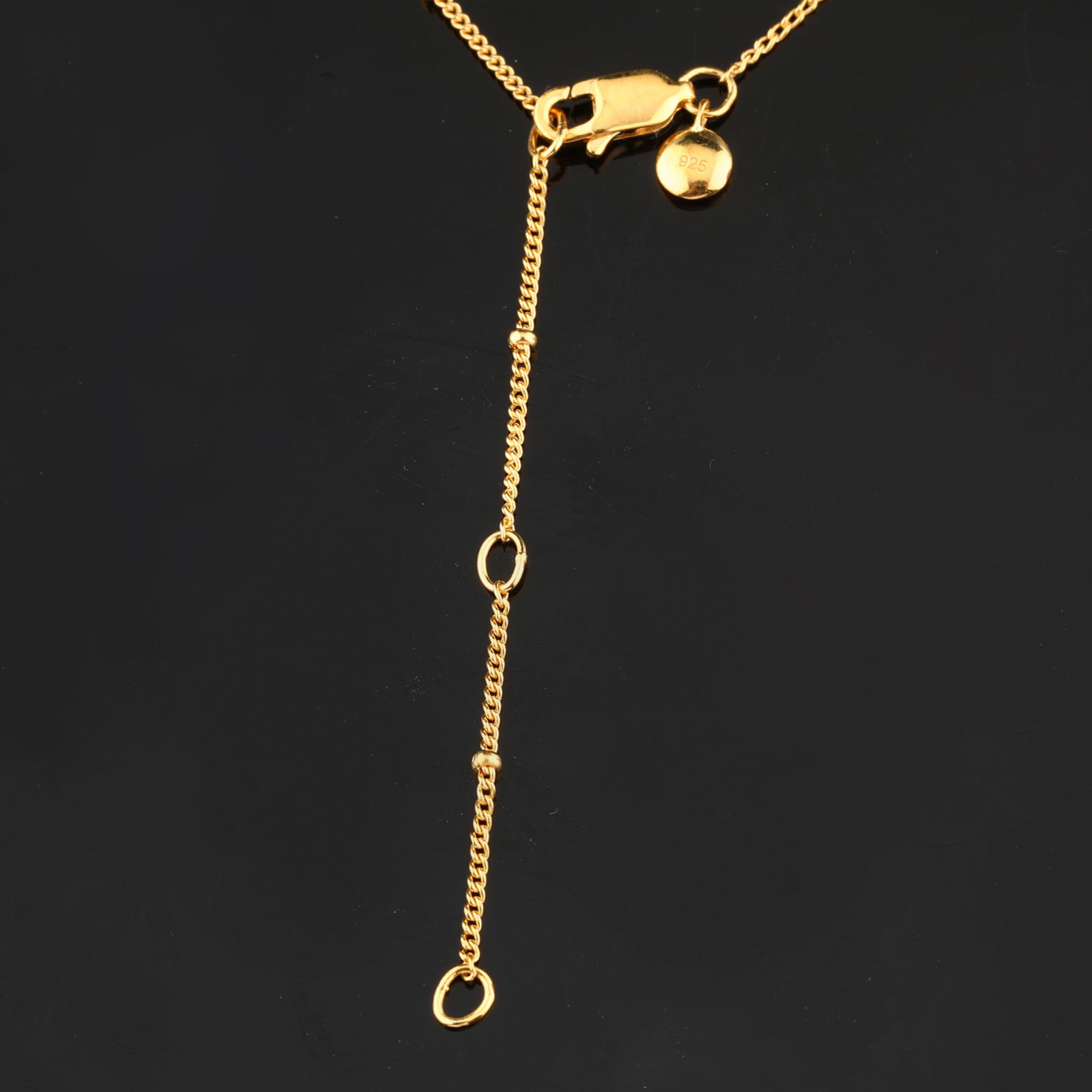 Ring: Karizia chain (GR NOT DC 1+1 035) with boubles Chain with Tag and a triple extention 490mm / - 3