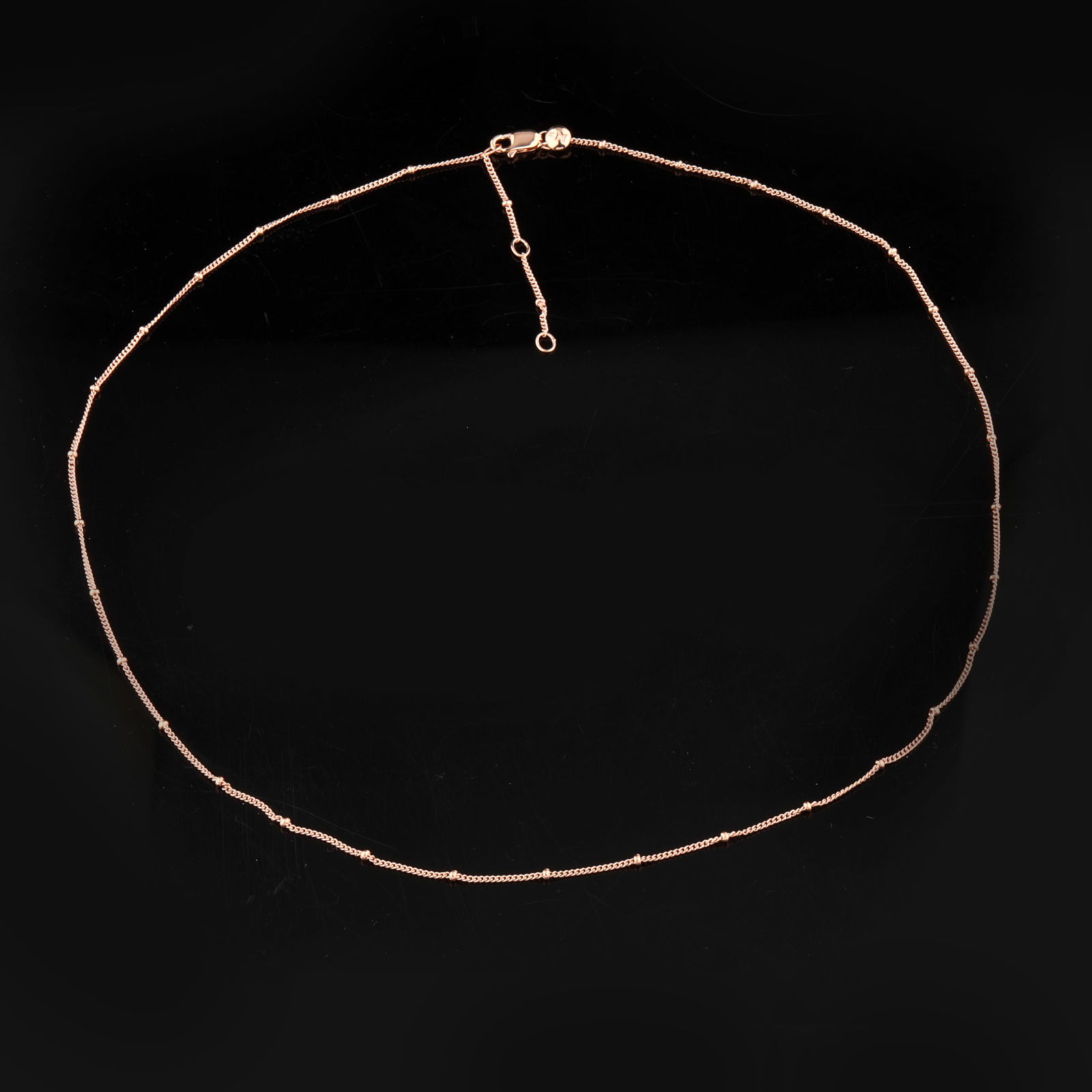 Ring: Karizia chain (GR NOT DC 1+1 035) with boubles Chain with Tag and a triple extention 490mm / - 2