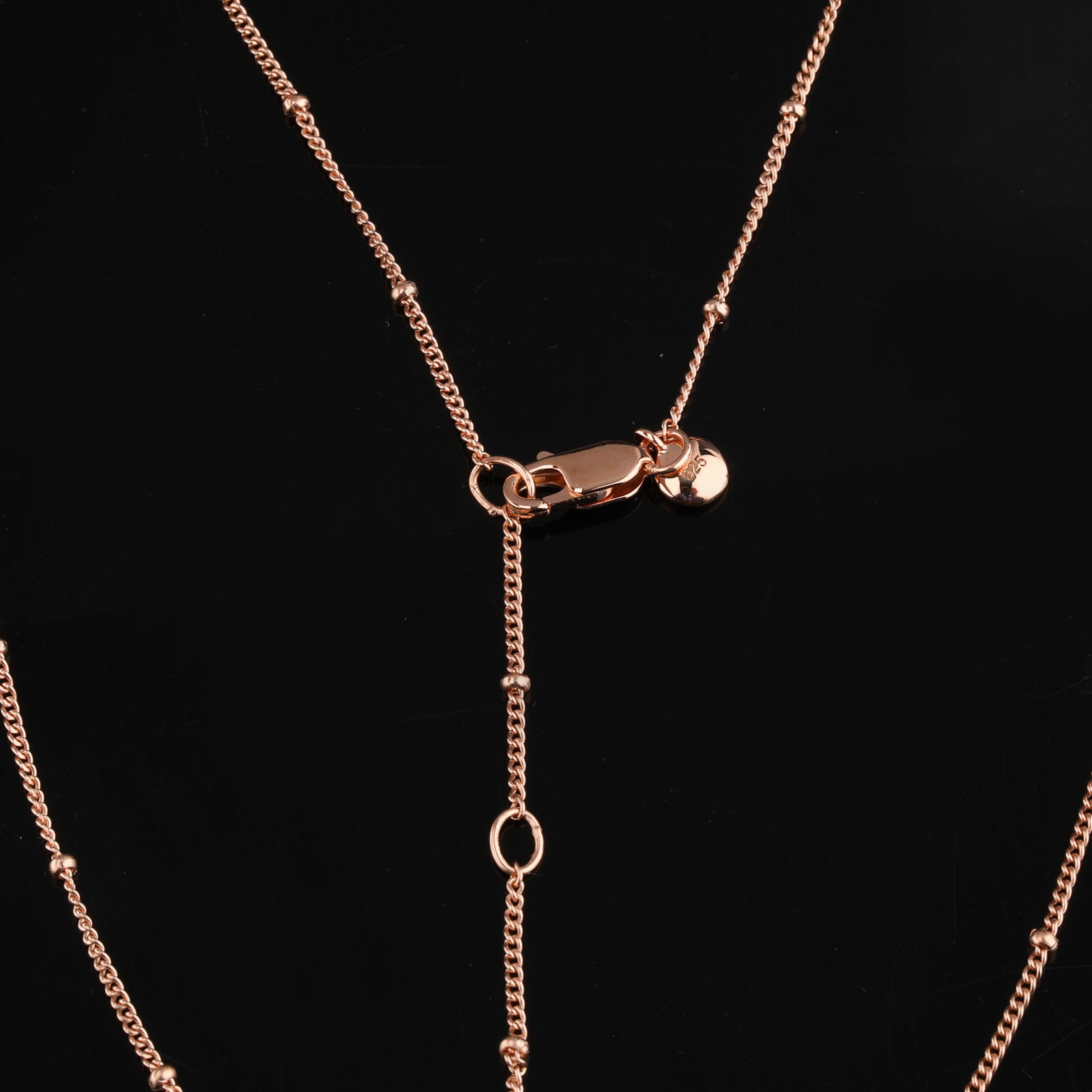 Ring: Karizia chain (GR NOT DC 1+1 035) with boubles Chain with Tag and a triple extention 490mm / - 3