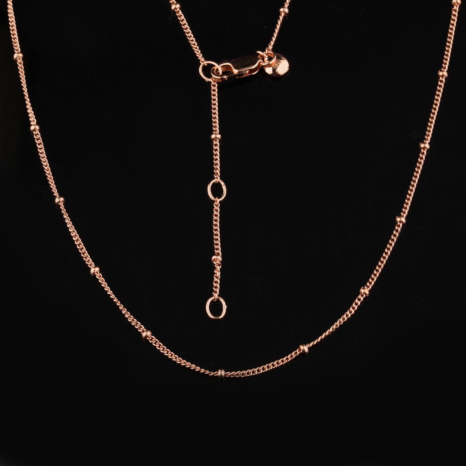 Ring: Karizia chain (GR NOT DC 1+1 035) with boubles Chain with Tag and a triple extention 490mm / - 4