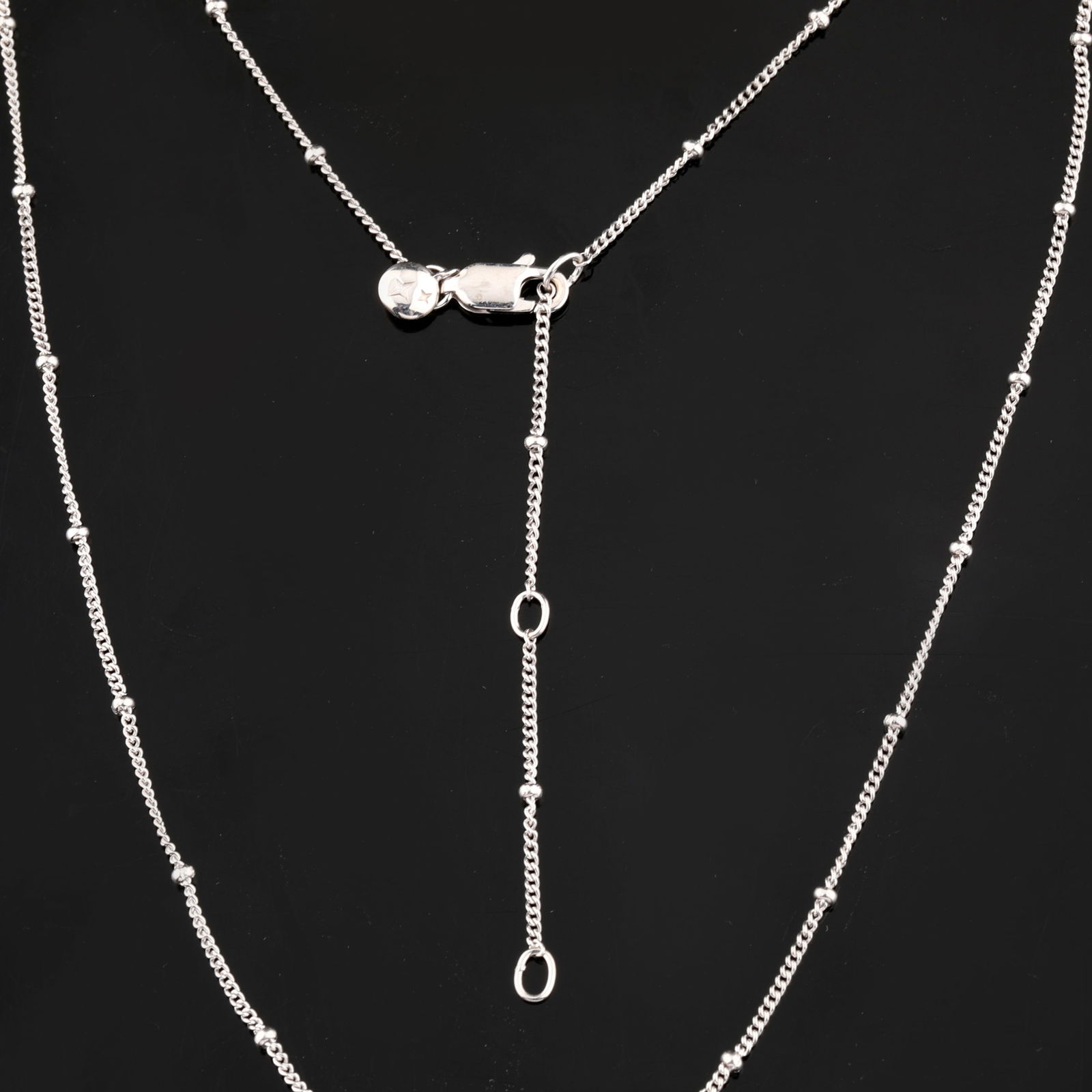 Ring: Karizia boubles chain (GR NOT DC 1+1 035) with Tag and a triple extention 590mm / 620mm / - 2