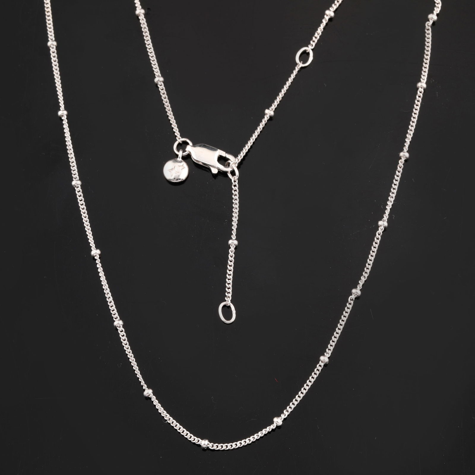 Ring: Karizia Rolo Chain (ROLO FTT 030) with Tag and a triple extention 490mm / 520mm / 550mmmm