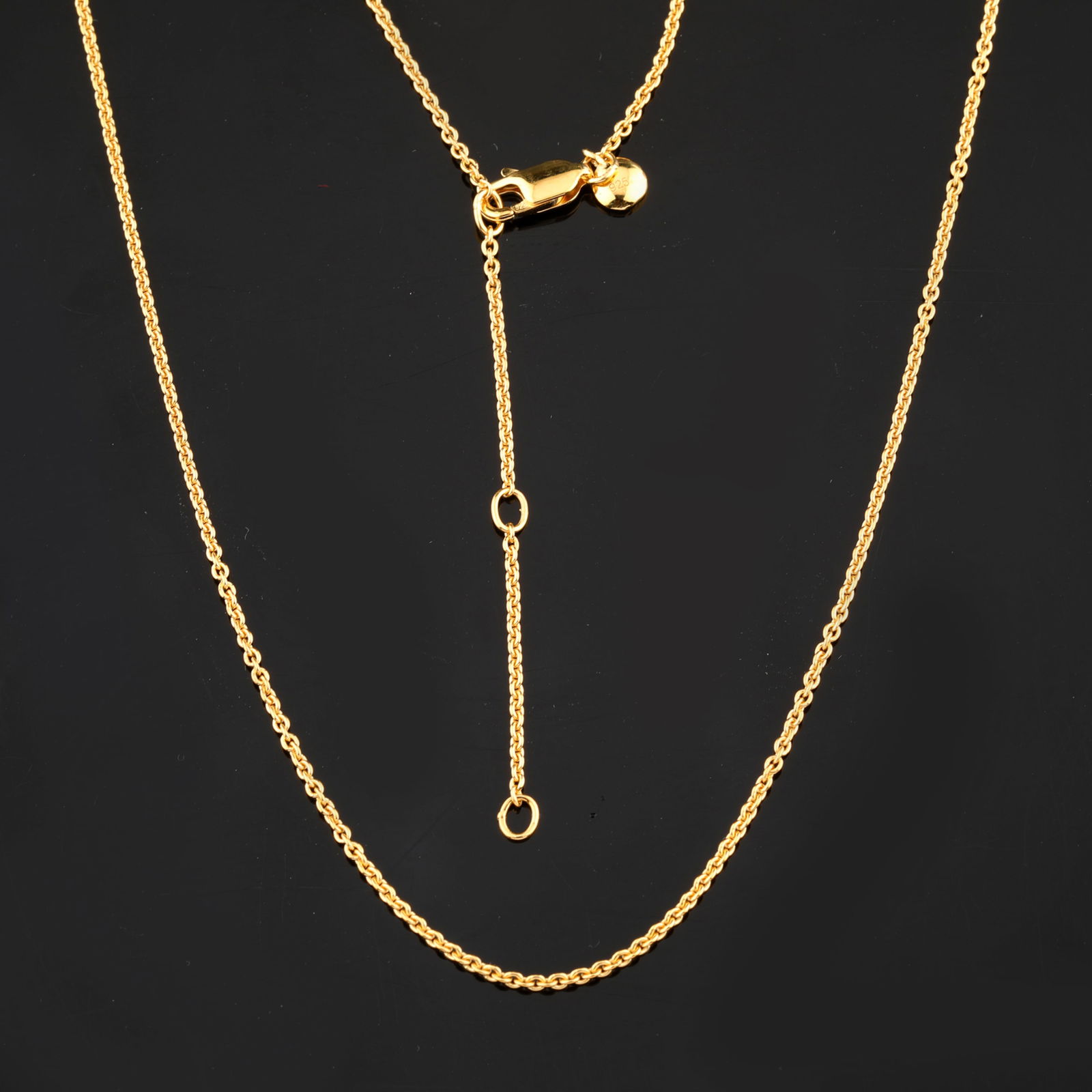 Ring: Karizia Rolo Chain (ROLO FTT 040) with Tag and a triple extention 490mm / 520mm / 550mmmm