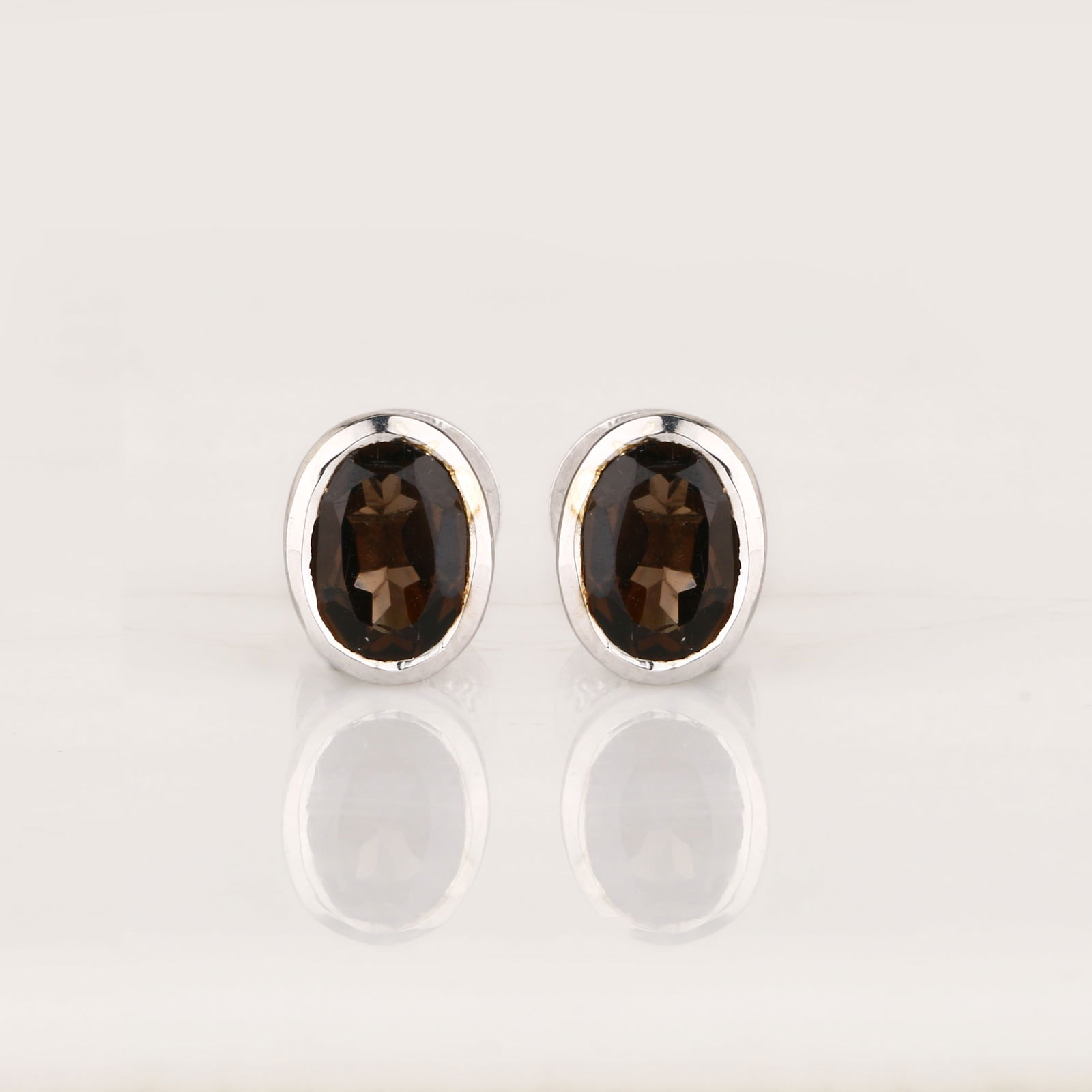 Ring: Smoky Quartz Oval 7x5mm - 2