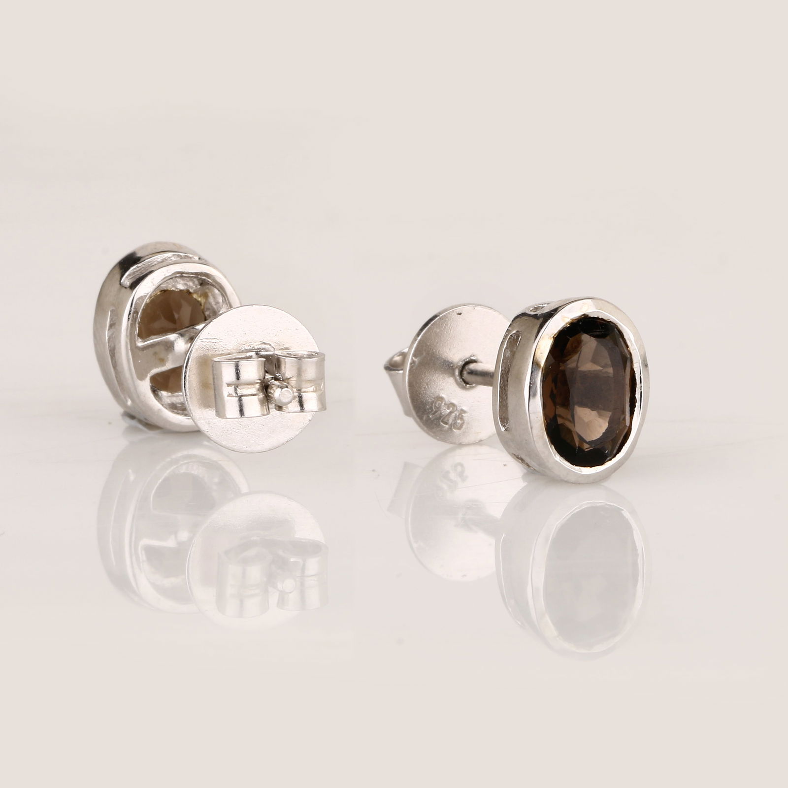 Ring: Smoky Quartz Oval 7x5mm - 3
