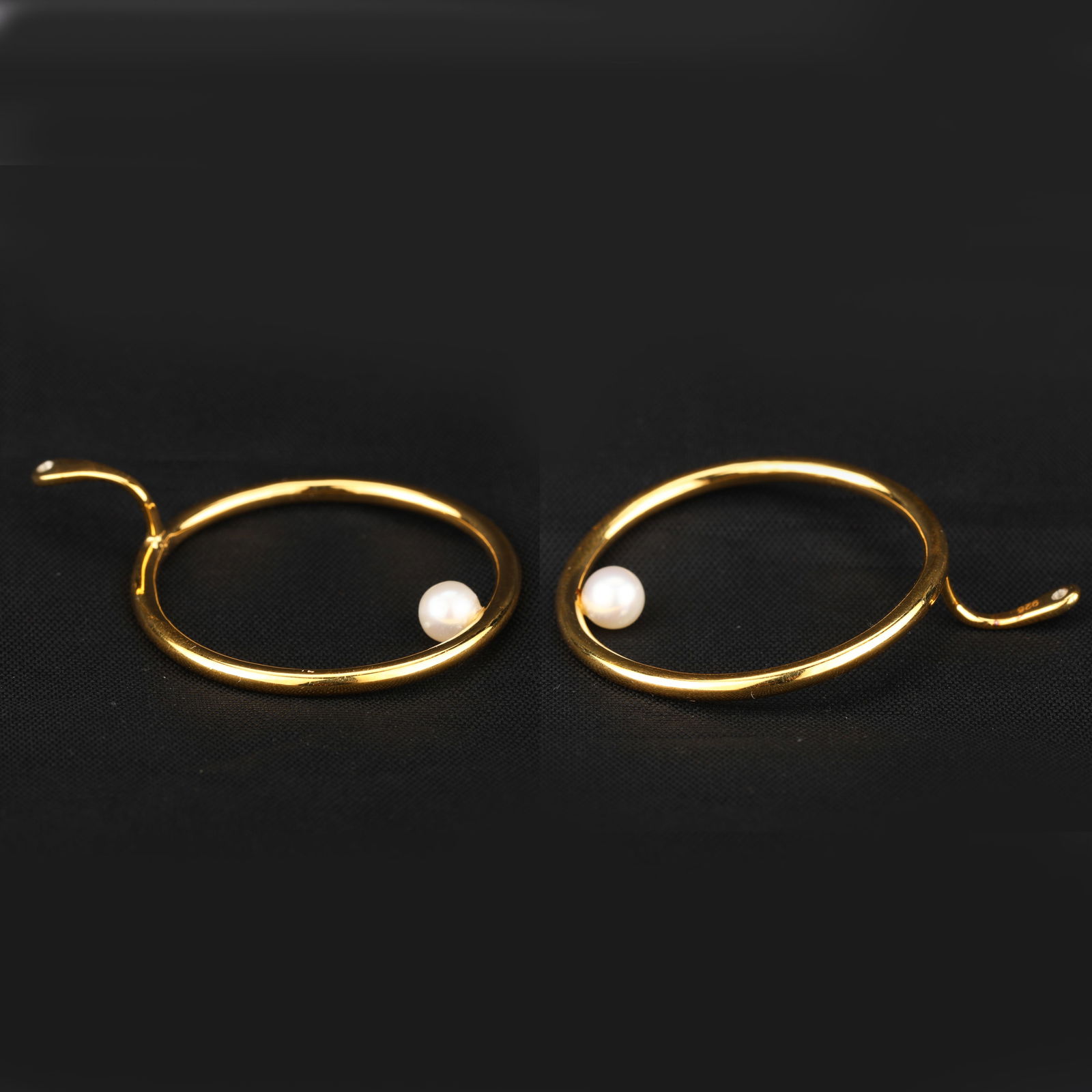 Ring: Fresh Water Pearl (Half Drill 0.70mm ) Round 5.00mm - 2