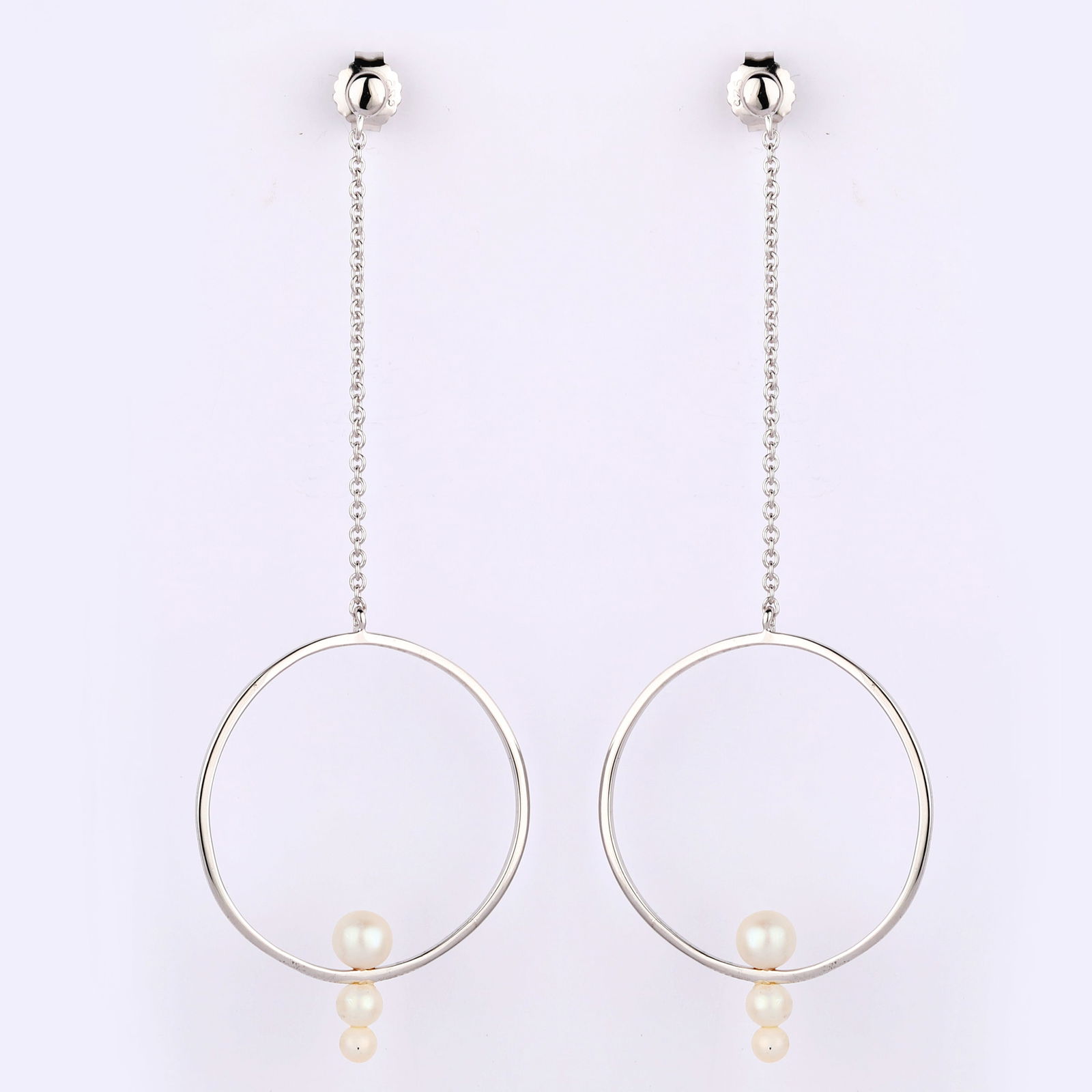 Ring: Fresh Water Pearl (Half Drill 0.70mm ) Round 5.00mm - 2