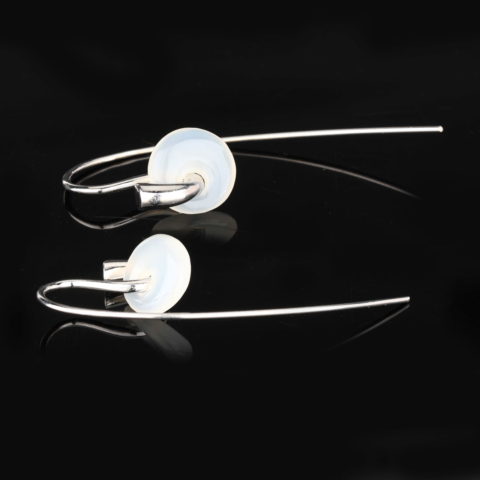 Ring: White Agate Size As Per Below image - 1Pcmm - 2