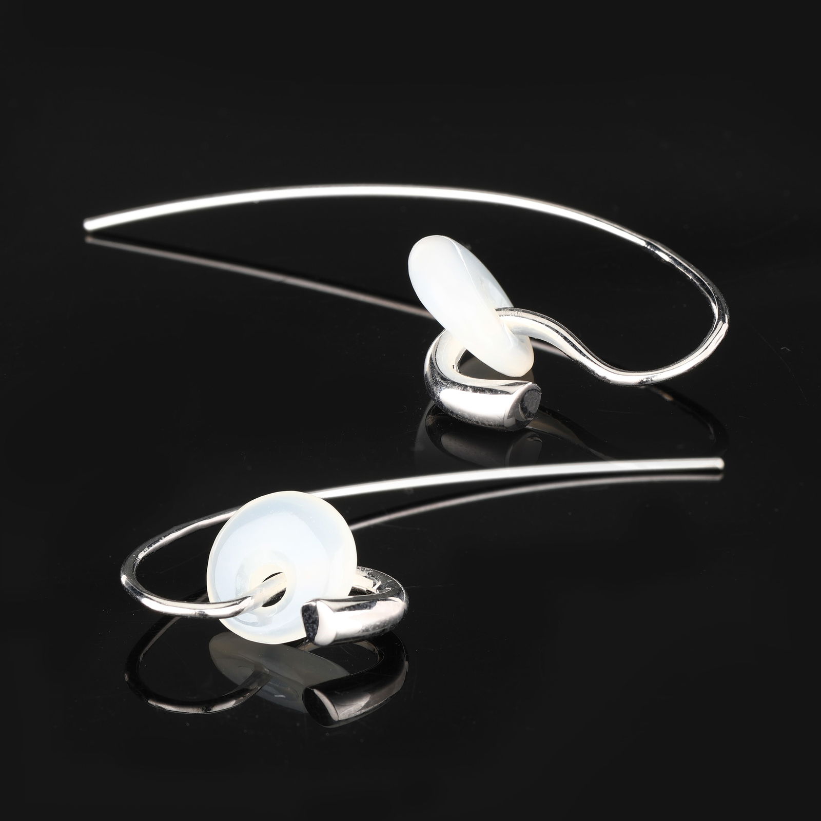 Ring: White Agate Size As Per Below image - 1Pcmm - 4