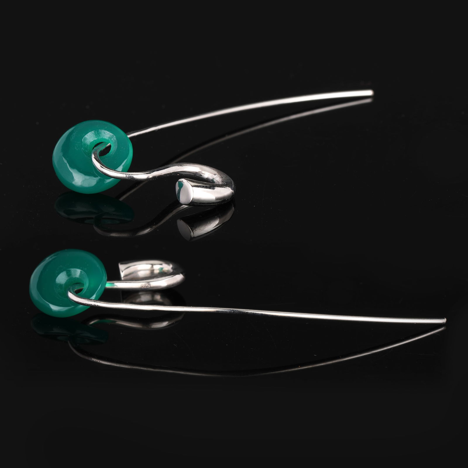 Ring: Green Onyx Size As Per Below image - 1Pcmm - 3