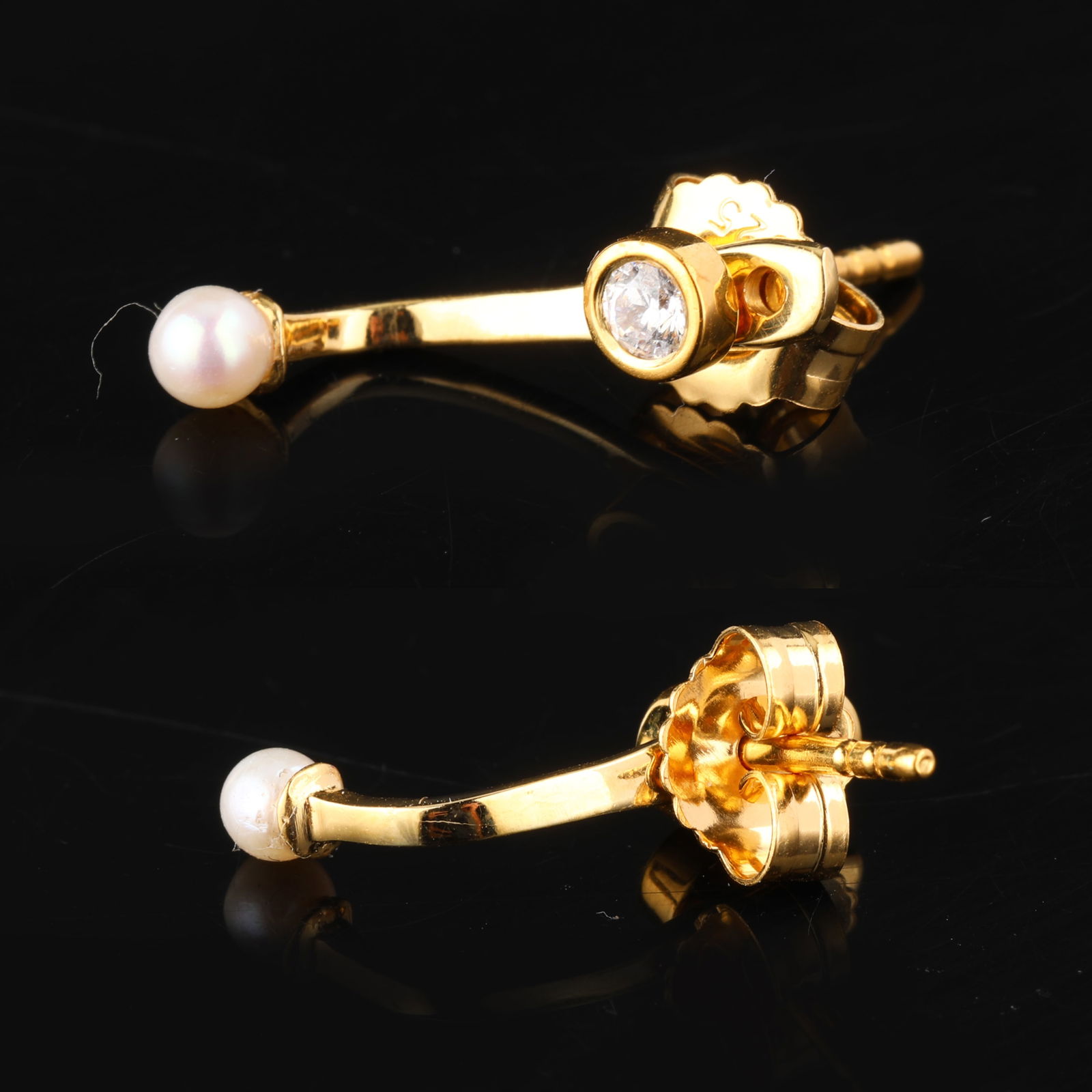 Ring: Pearl ( Half Drill ) Ball Round 3.00mm - 4