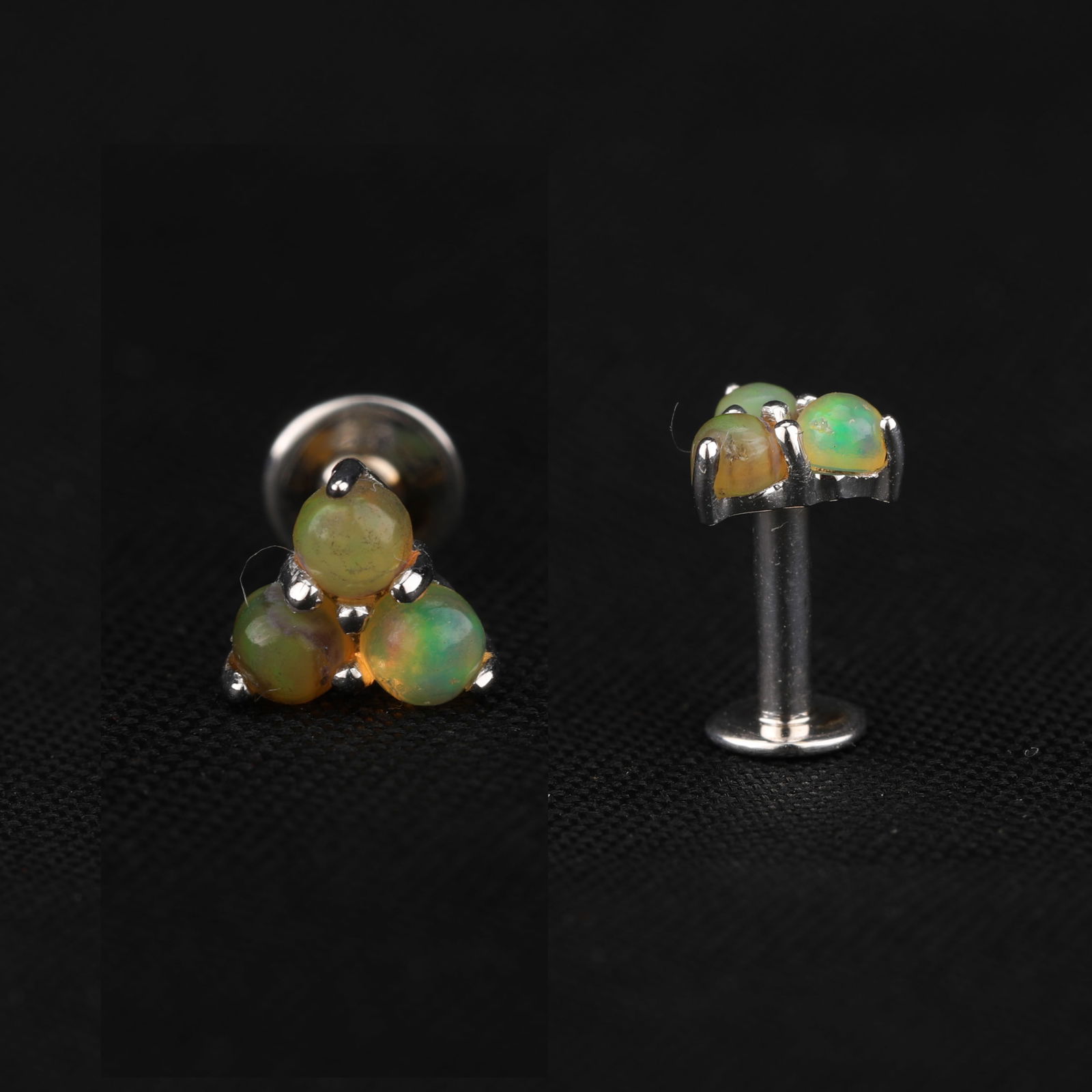 Ring: Ethiopian Opal CAB Round 2.00mm - 4