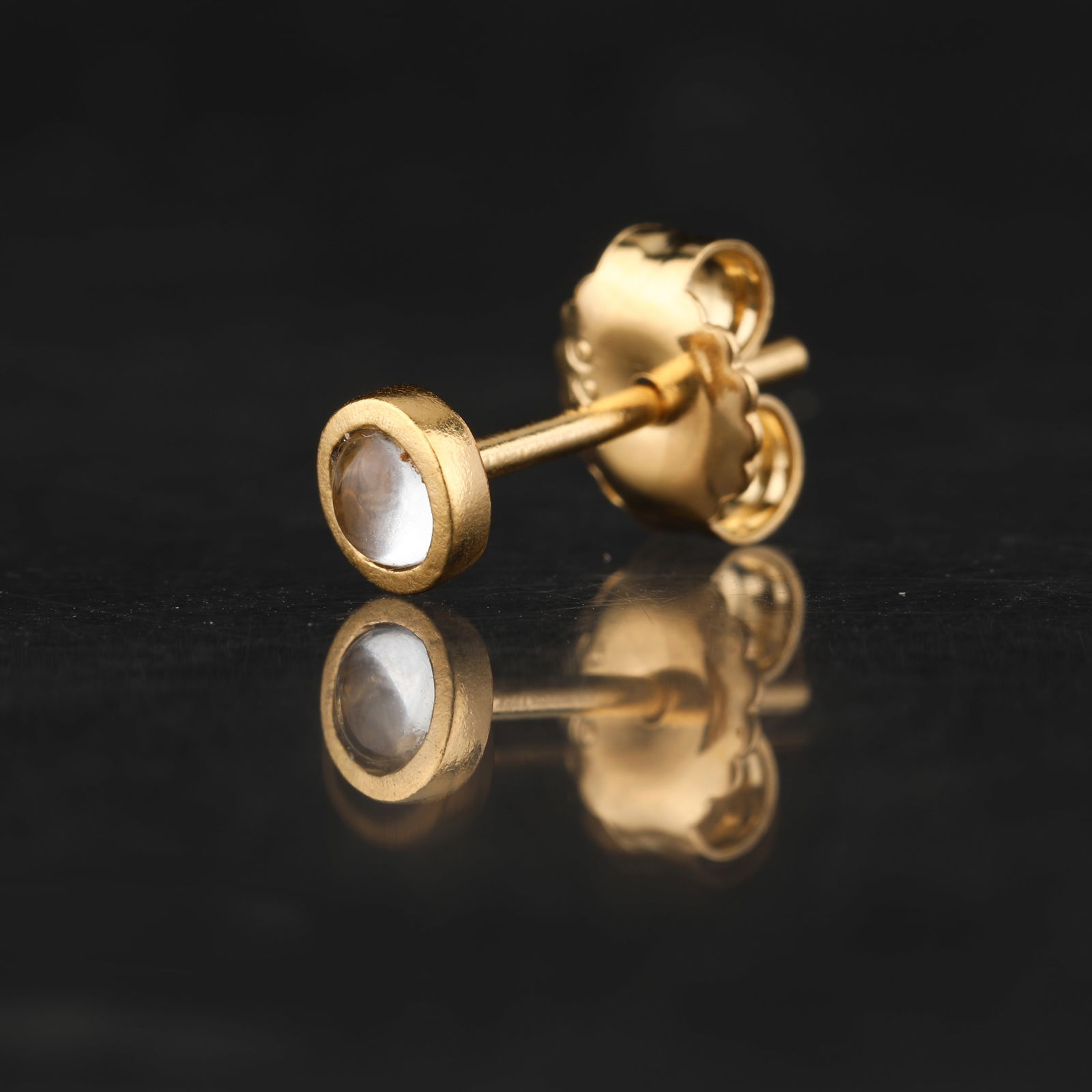 Ring: Crystal Quartz CAB Round 3.00mm - 6