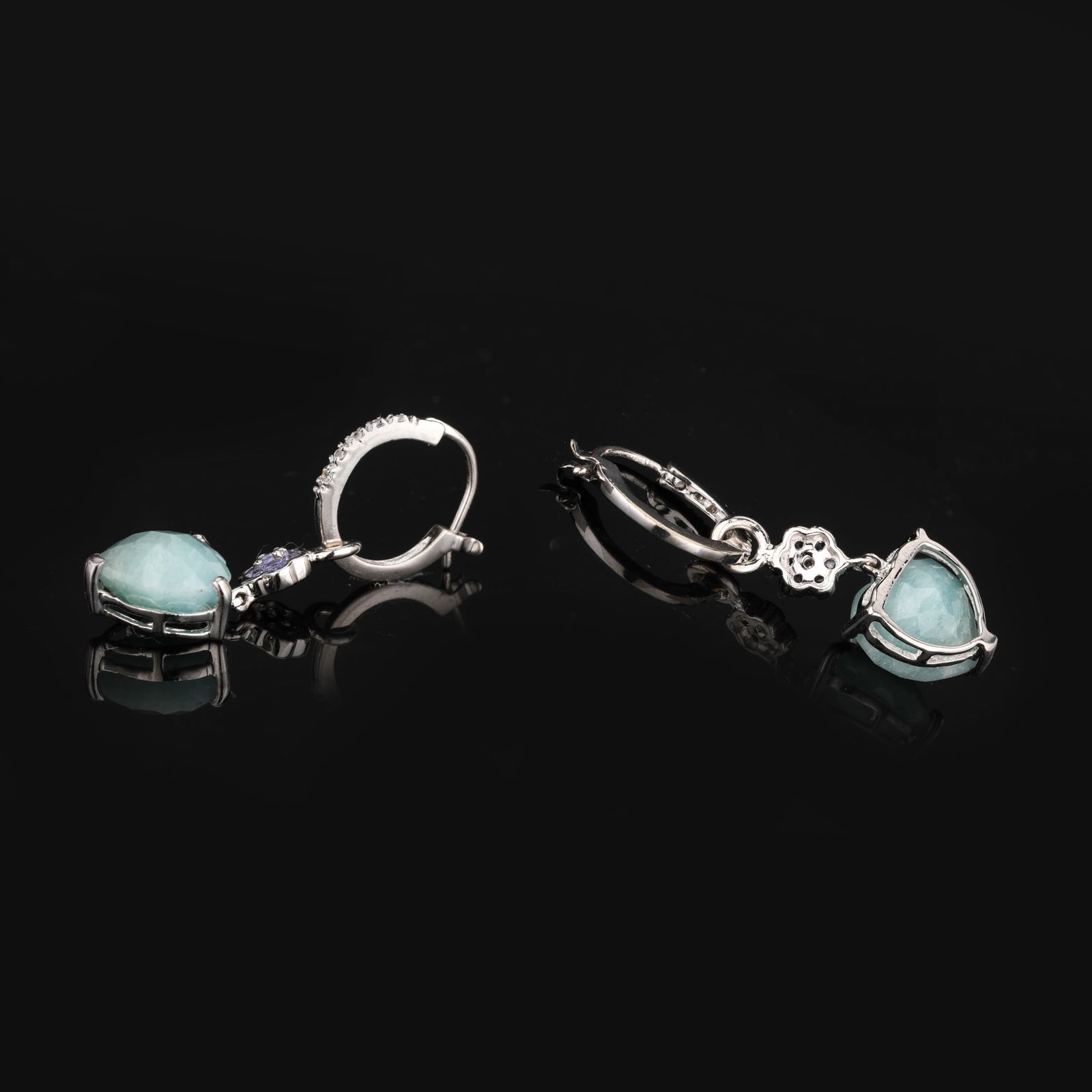 Ring: Milky Aquamarine Heart Shape 10.00mm - 2