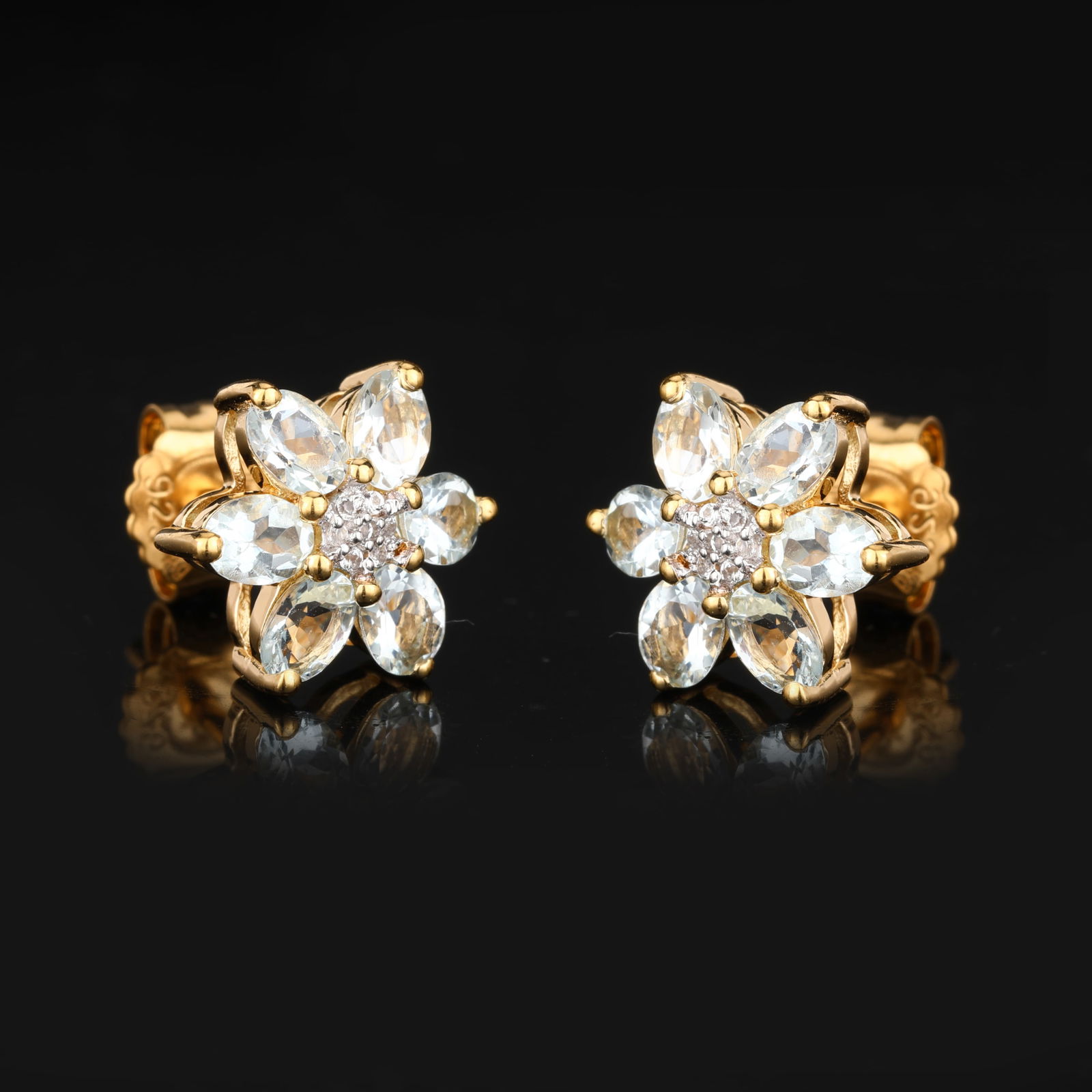 Ring: Aquamarine ( AA ) Oval 4x3mm - 3