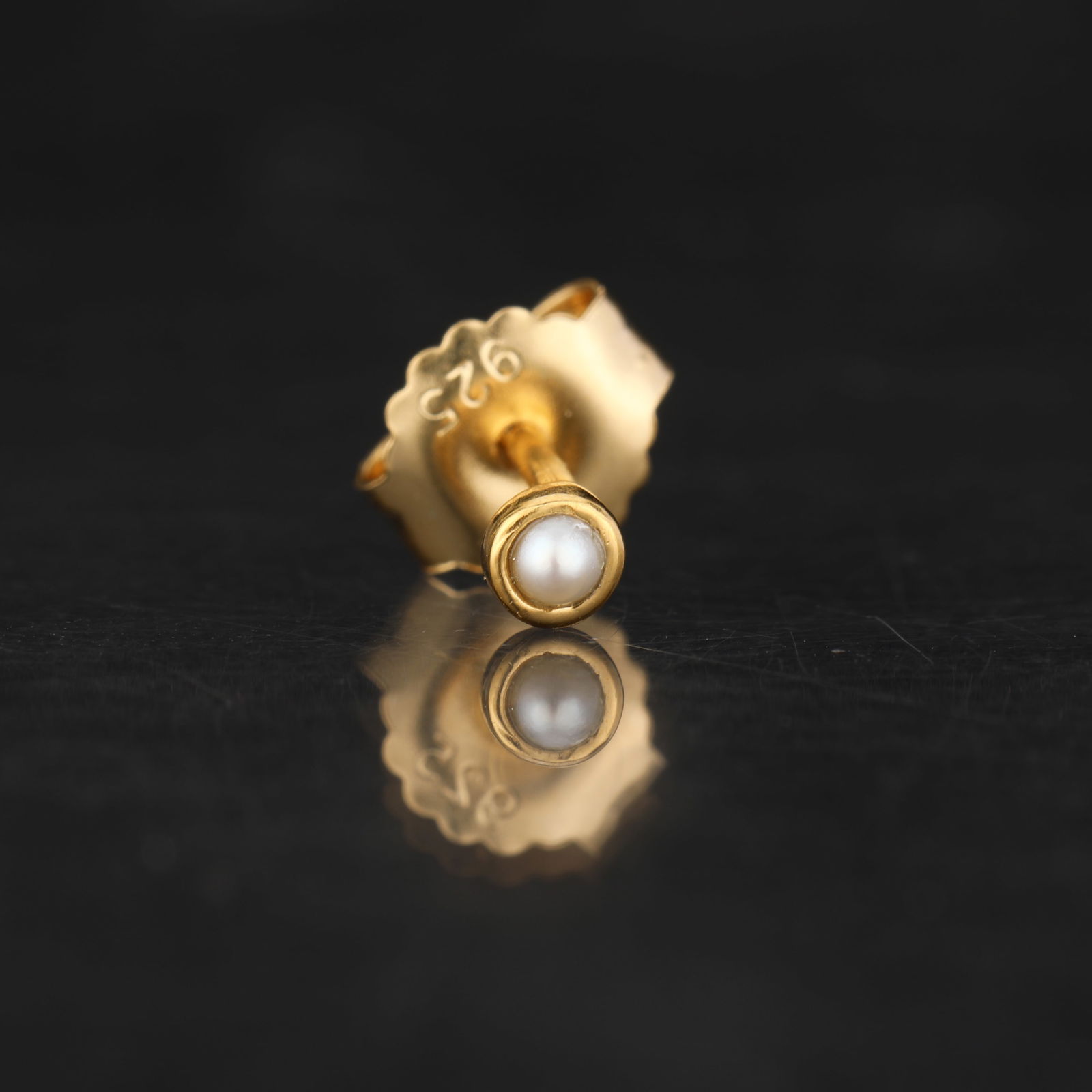 Ring: Pearl Flat Ball ( Without Drill ) Round 2.00mm - 2