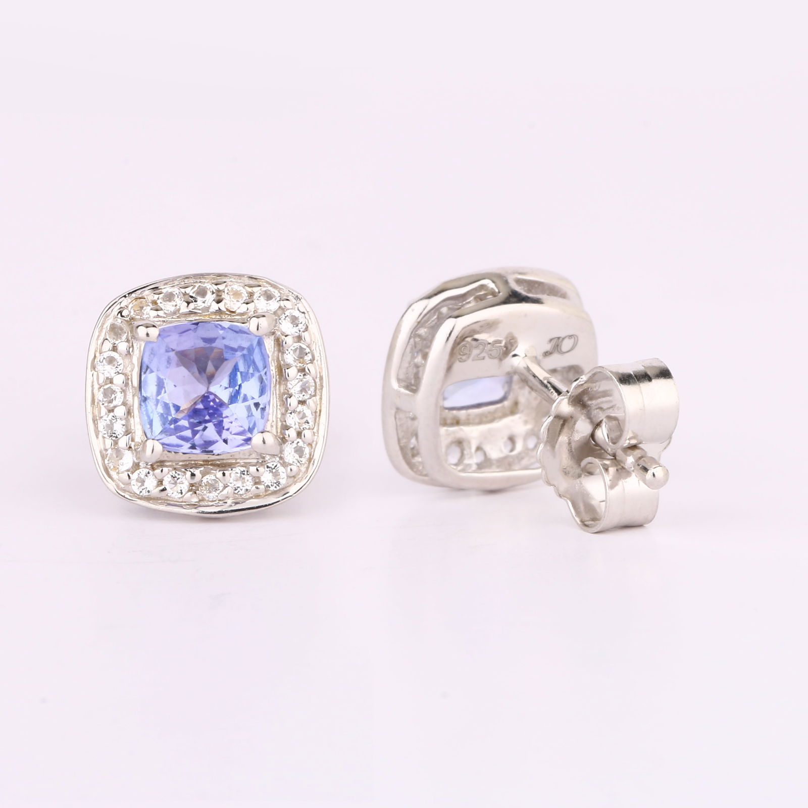 Ring: Lavender Tanzanite Cushion 5.00mm - 5