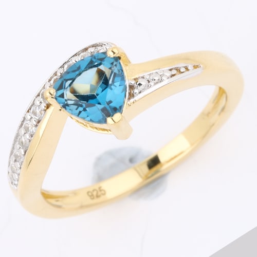Ring: London Blue Topaz Trillion 6.00mm