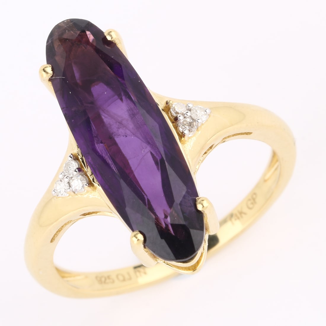 Ring: African Amethyst Oval 20x6mm