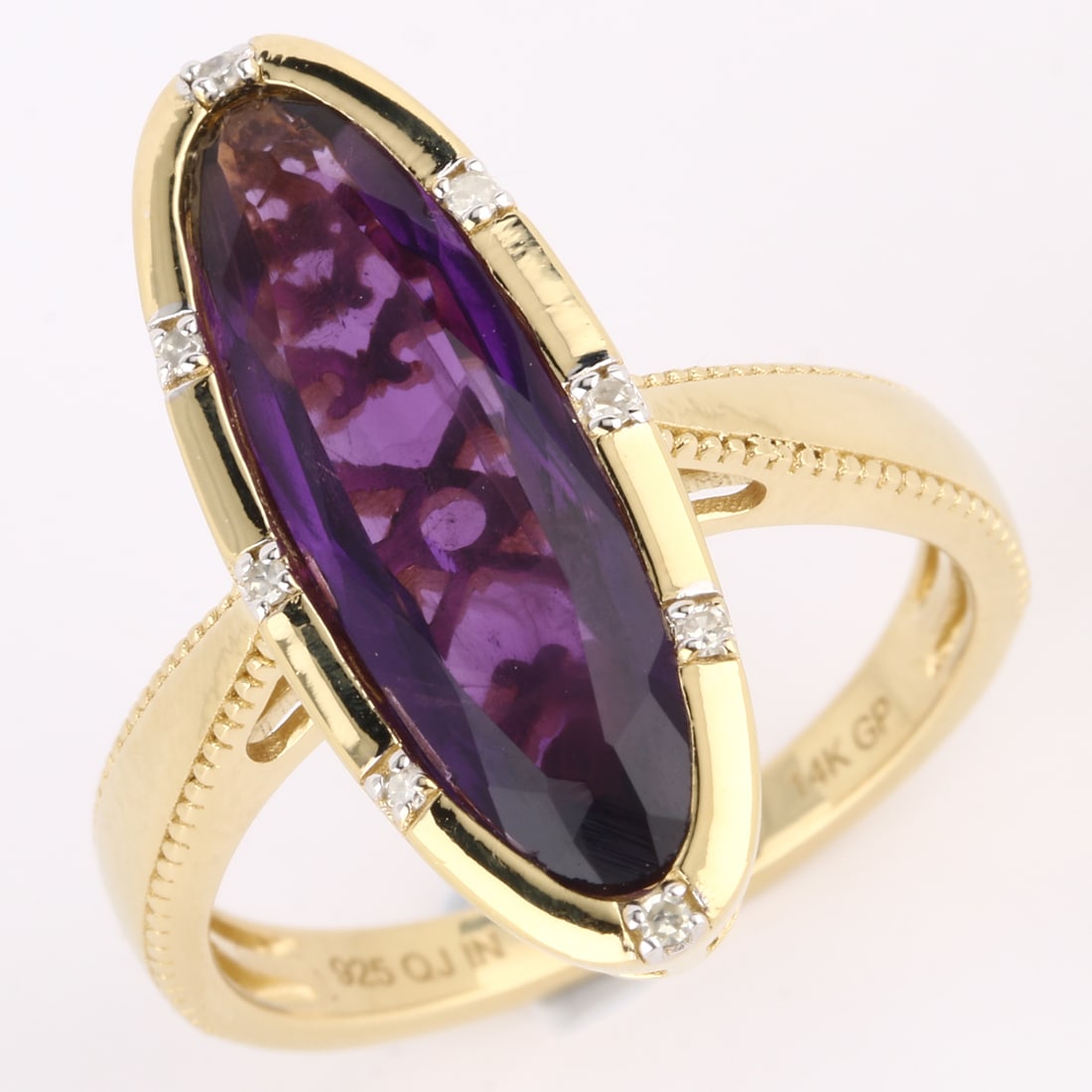 Ring: African Amethyst Oval 20x6mm