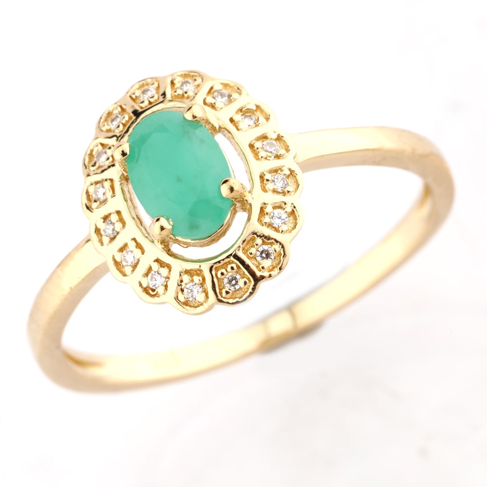 Ring: Sakota Emerald Oval 6x4mm
