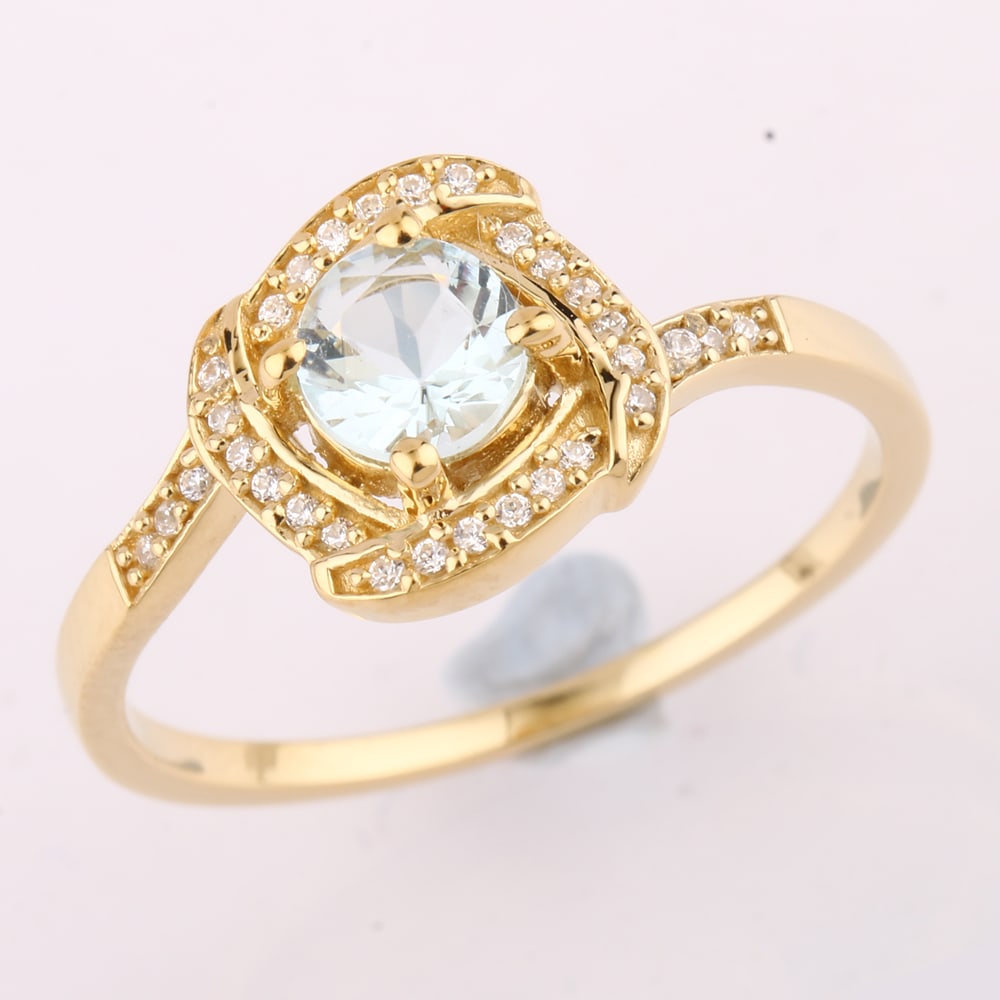Ring: Aquamarine Round 5.00mm (1 of 1)
