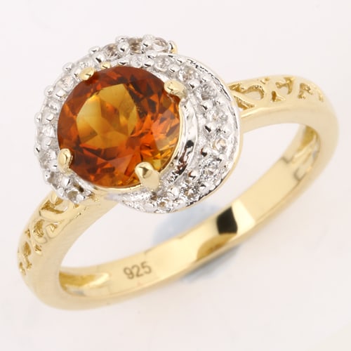 Ring: Madeira Citrine Round 7.00mm (1 of 1)