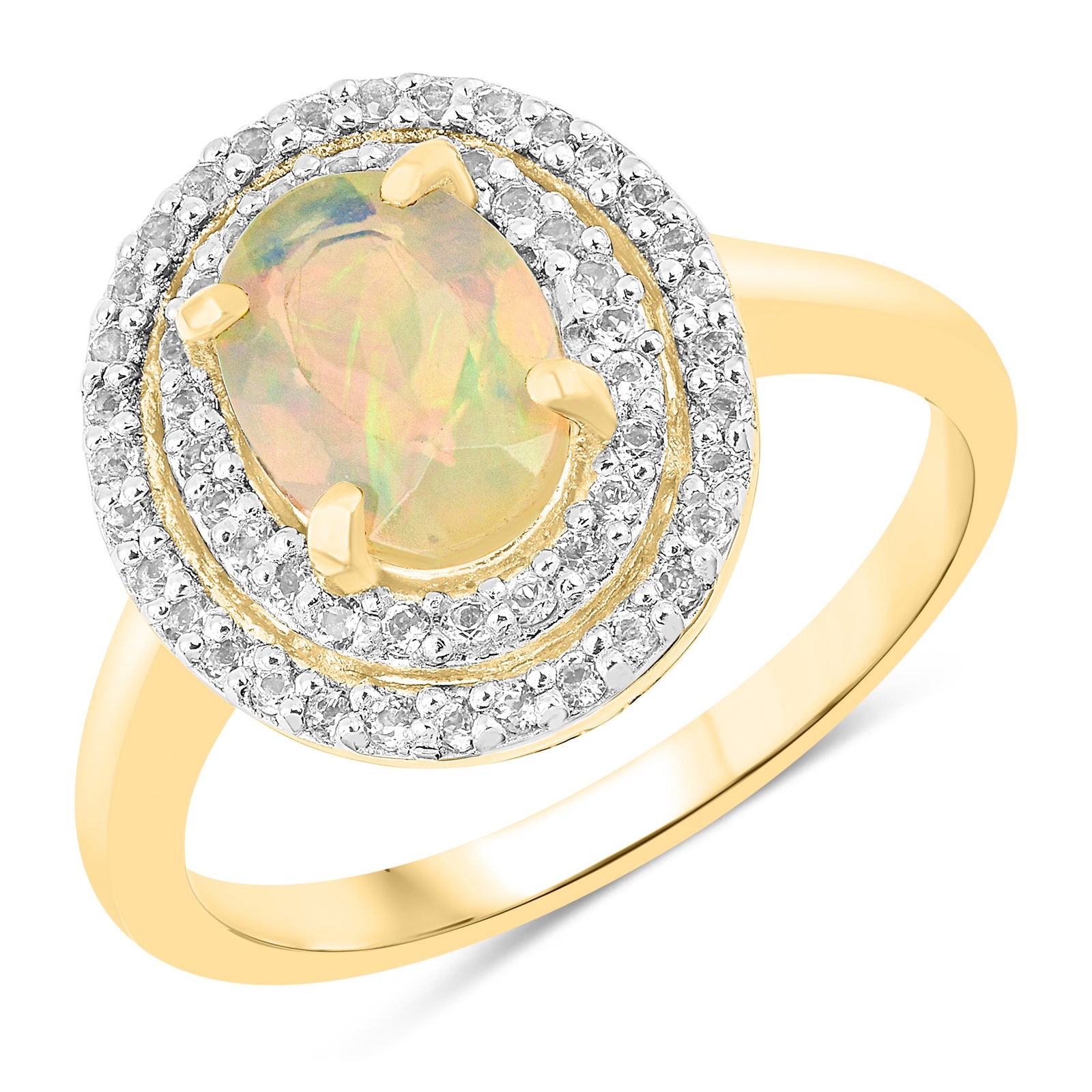 Ring: Ethiopian Opal Oval 8x6mm (1 of 1)